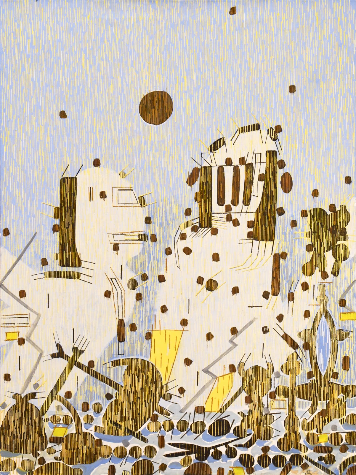 abstract oil painting by Lee Mullican