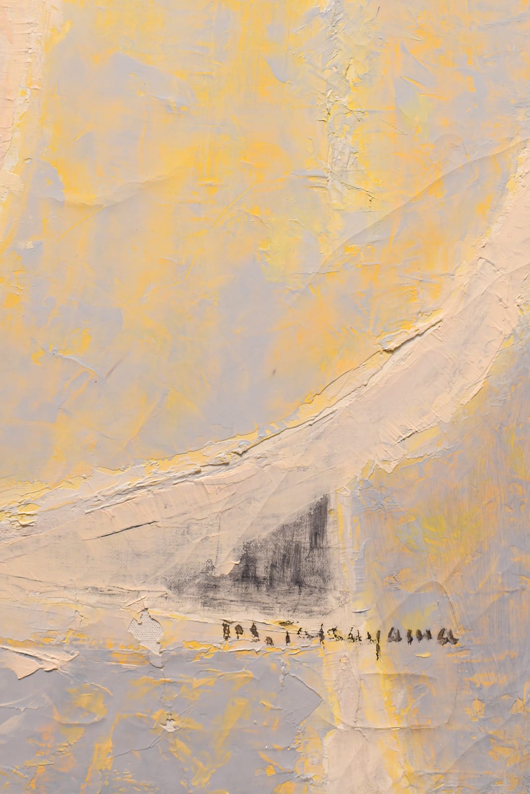 abstract oil painting by Michio Takayama