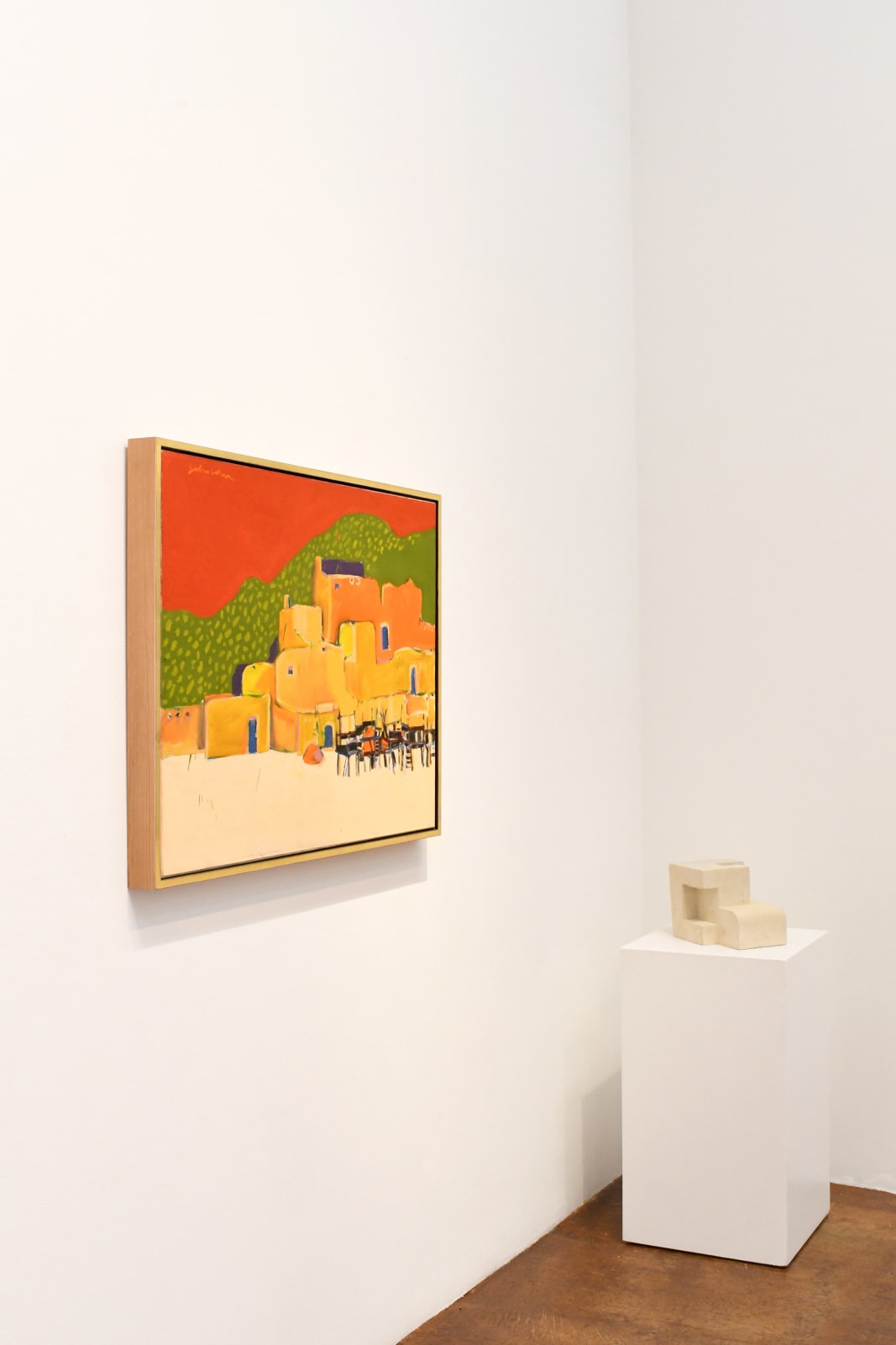 pueblo painting by Fritz Scholder