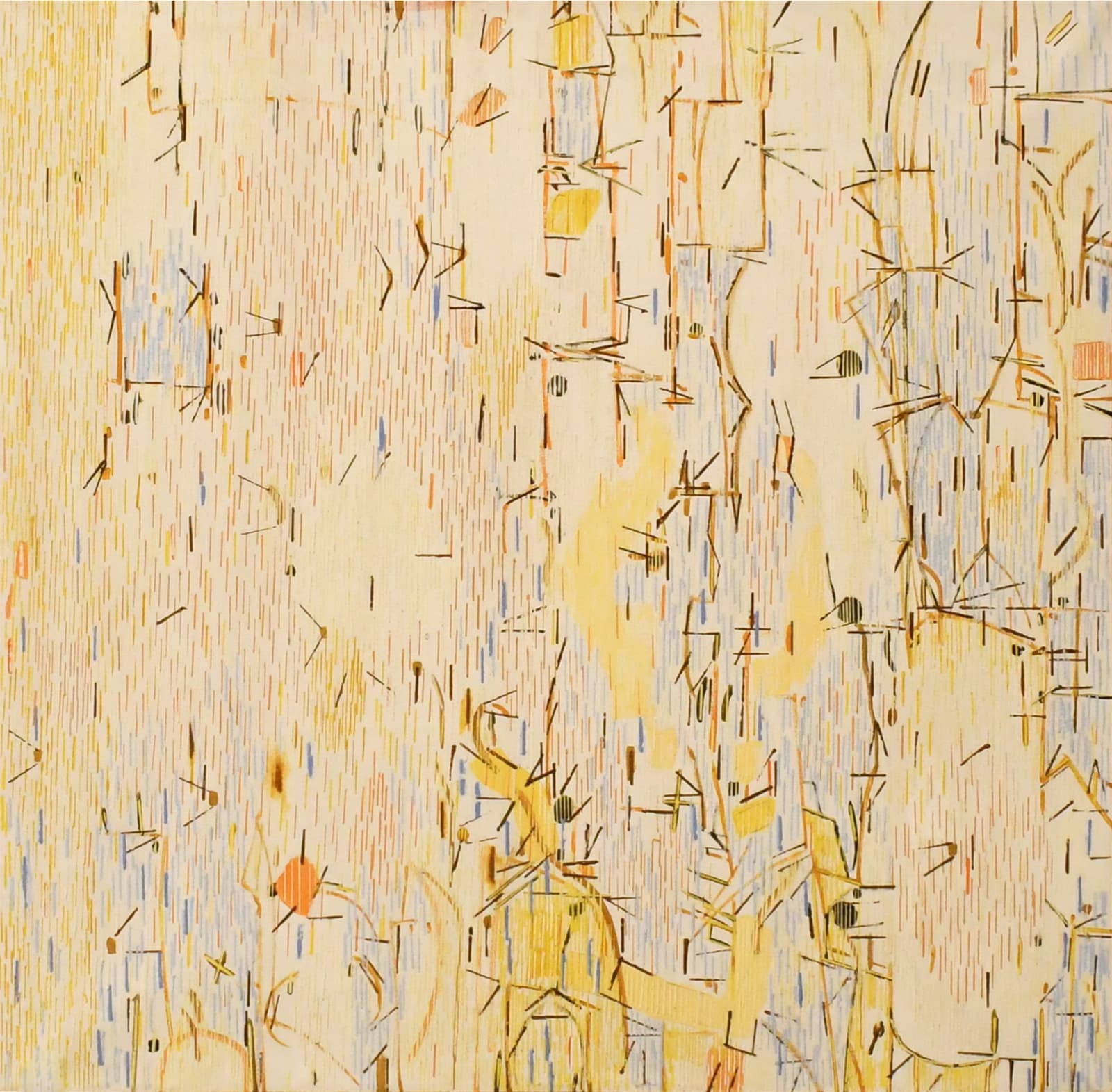 abstract oil painting by Lee Mullican