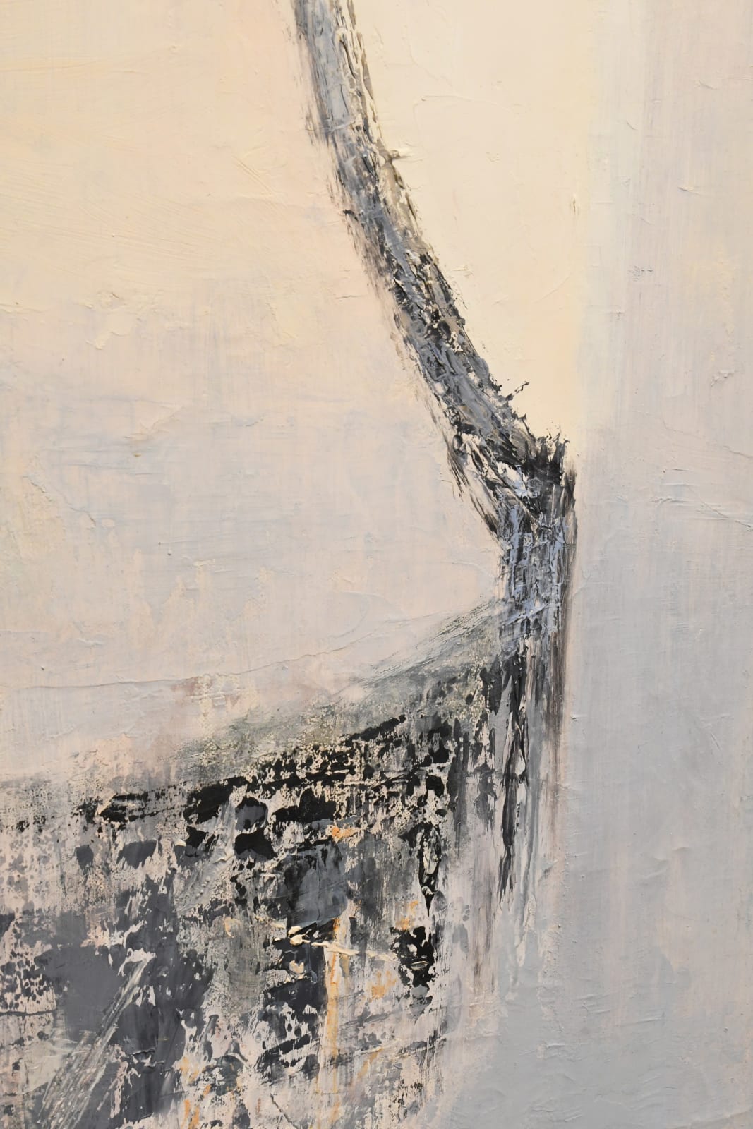 abstract oil painting by Michio Takayama