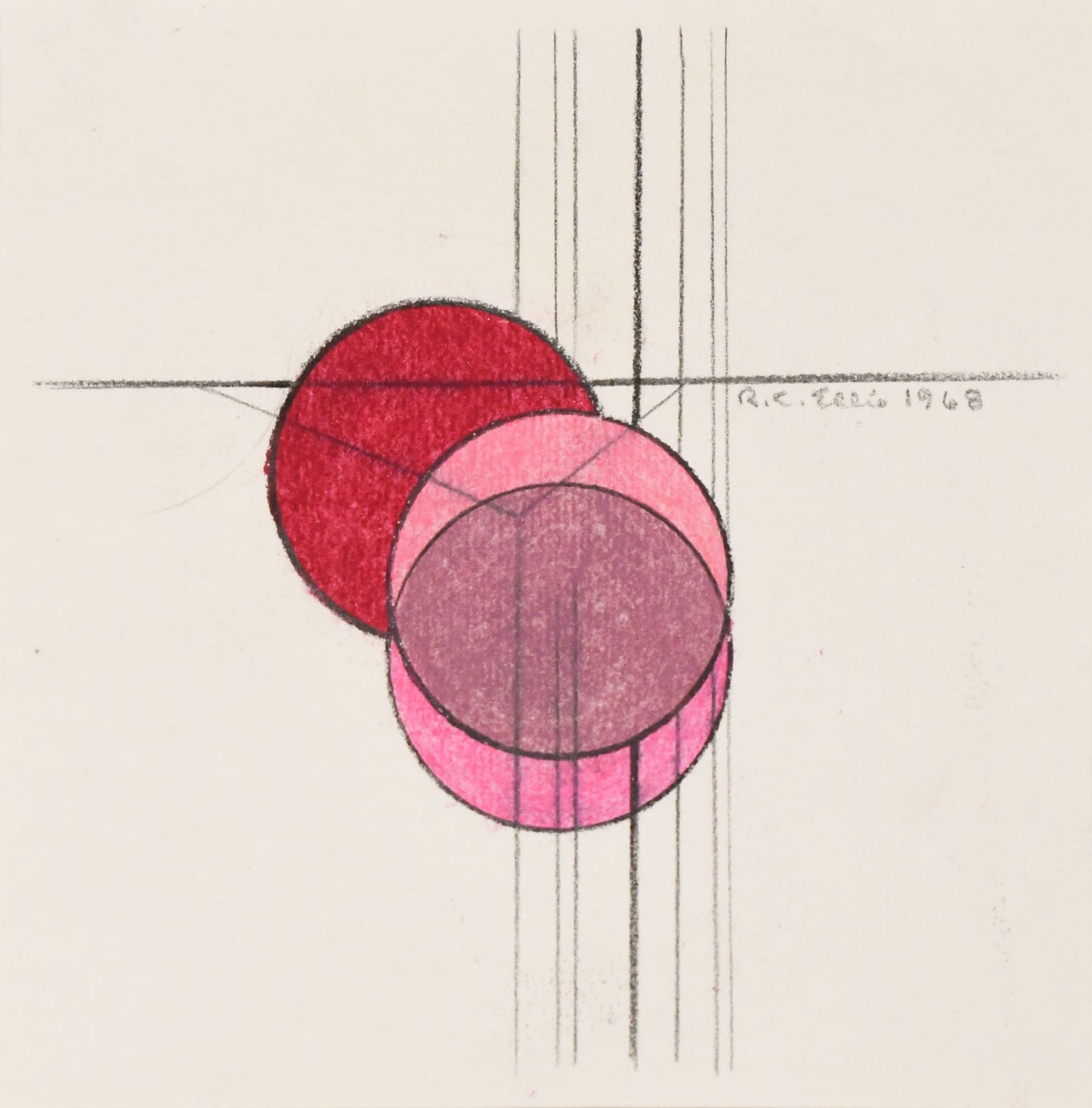 Robert C. Ellis, Untitled (Pink Circles)