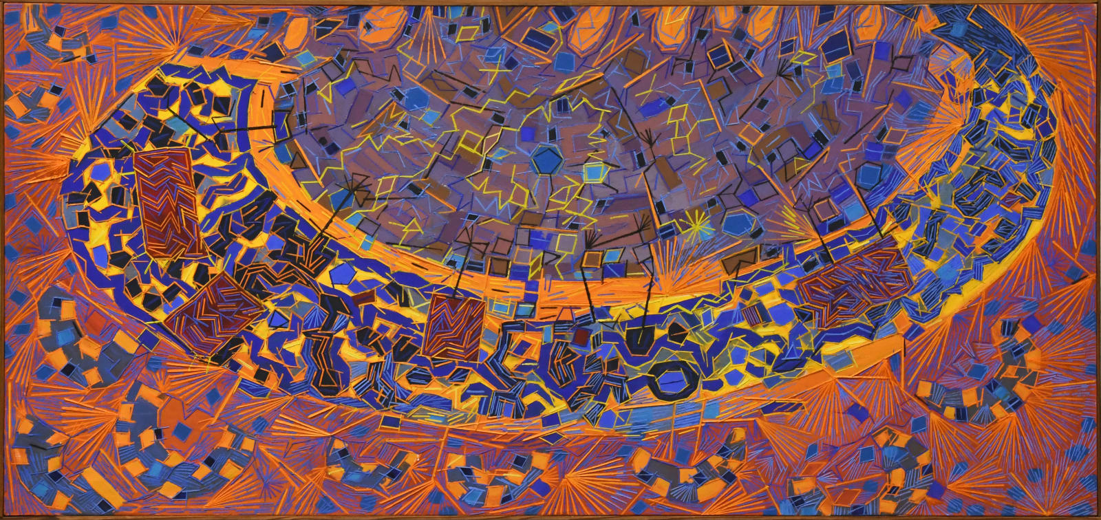 abstract oil painting by Lee Mullican