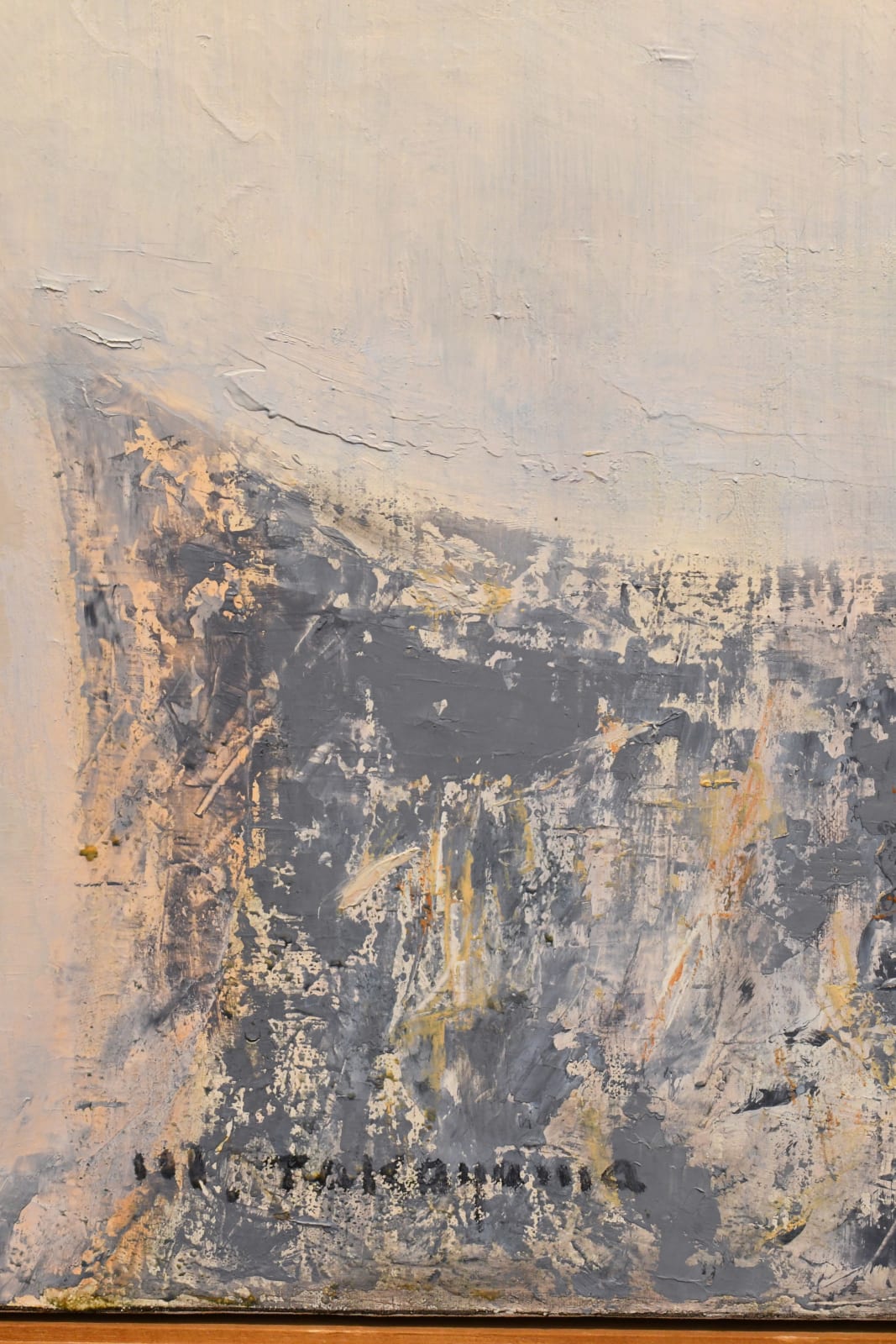 abstract oil painting by Michio Takayama
