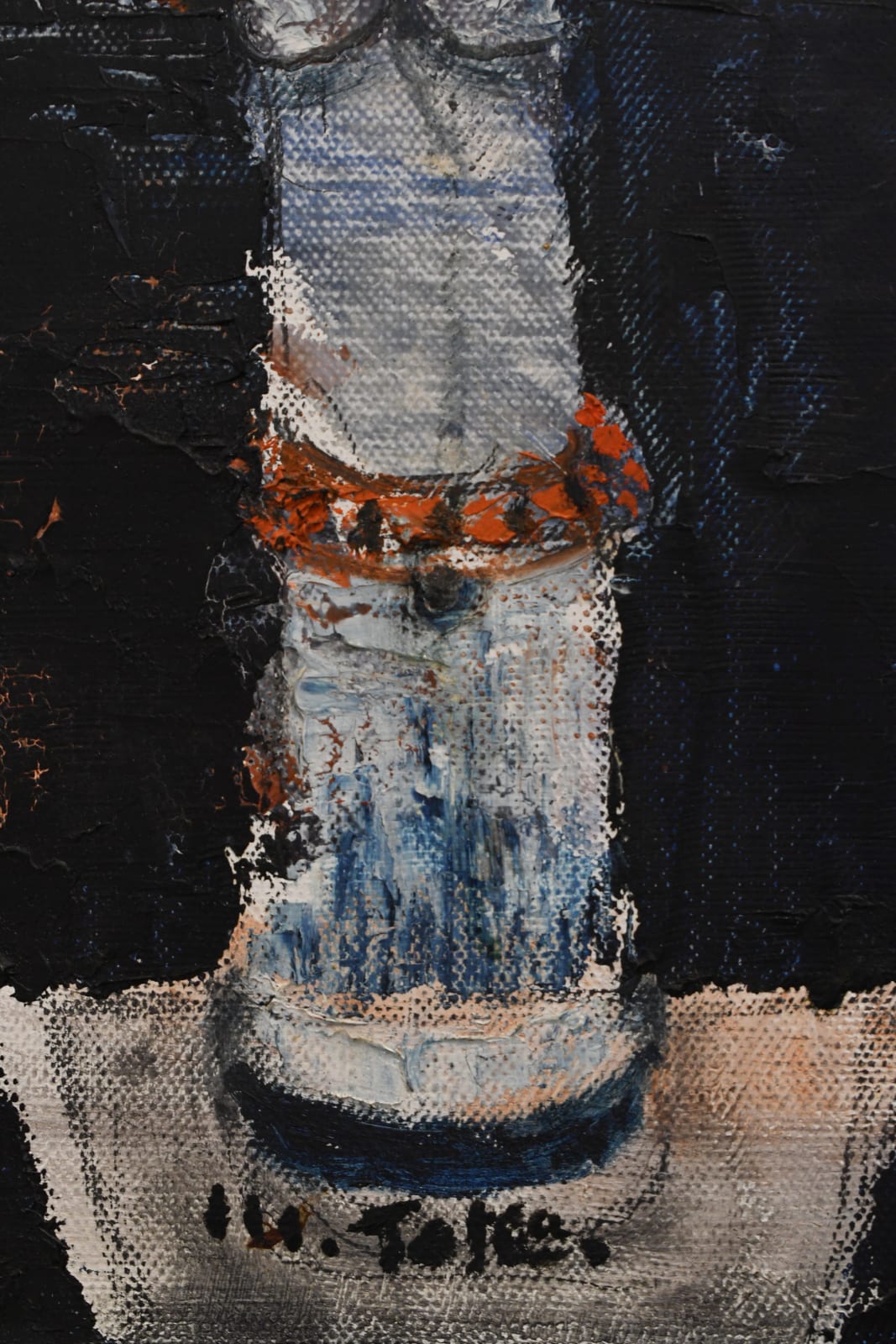 abstract oil painting by Michio Takayama