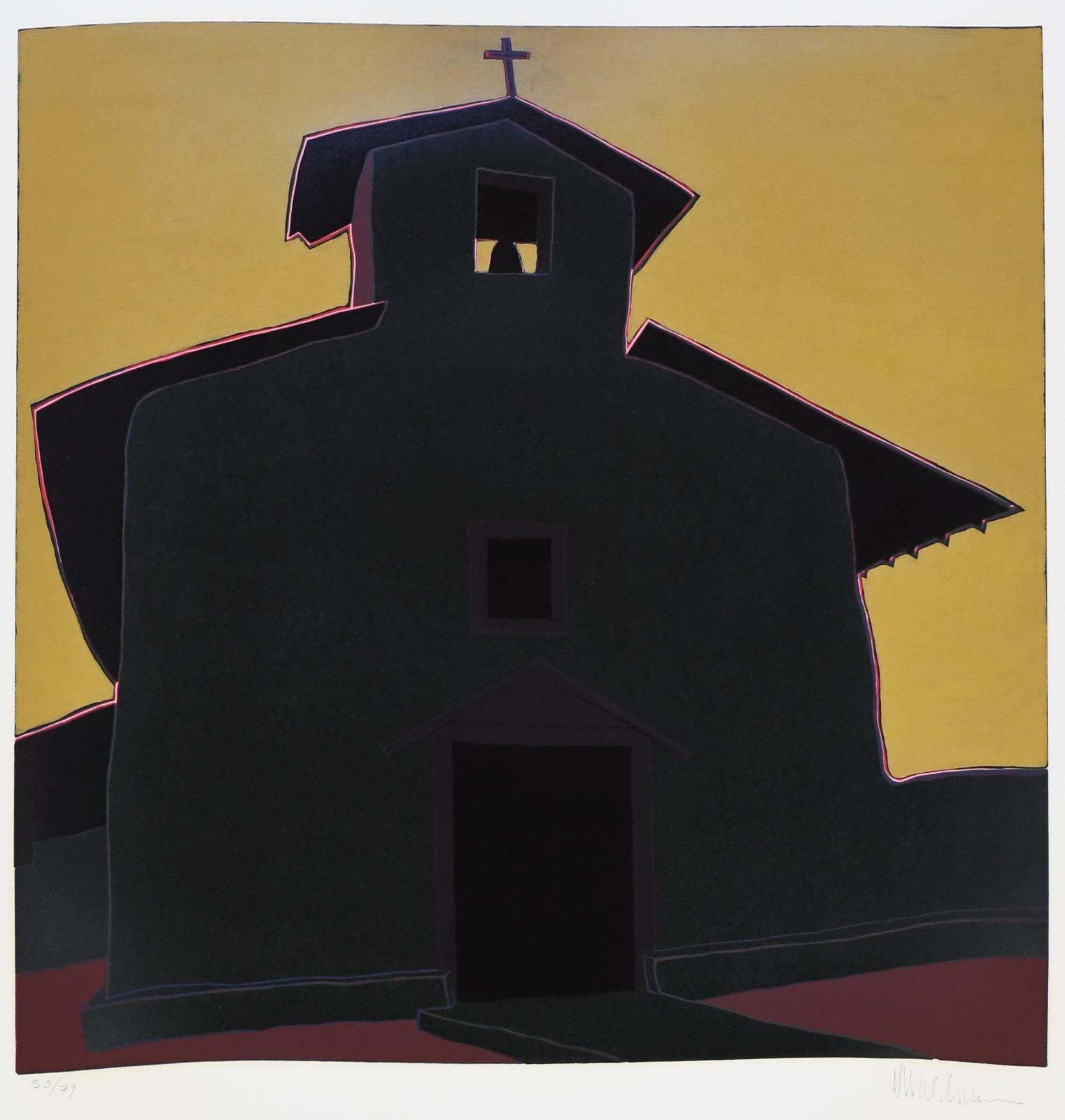 church print by Harold Joe Waldrum