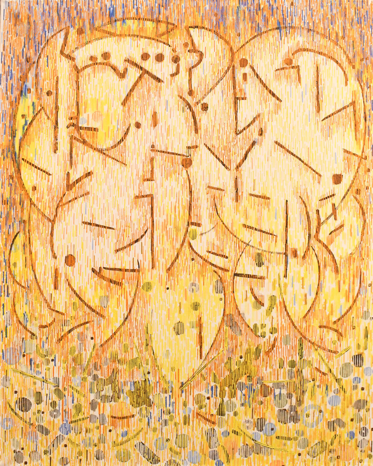 abstract oil painting by Lee Mullican
