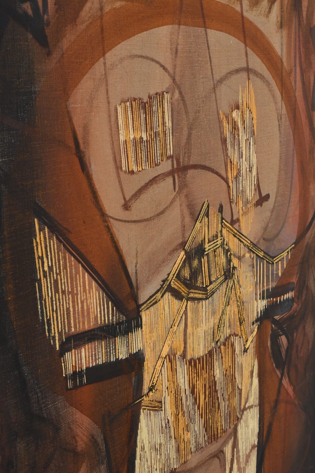 abstract oil painting by Lee Mullican