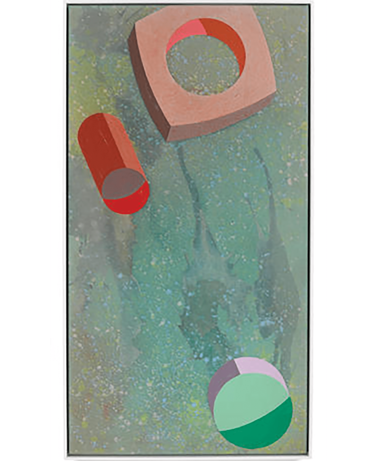 Ronald Davis, Meteors and Tube Near Mars, 1981