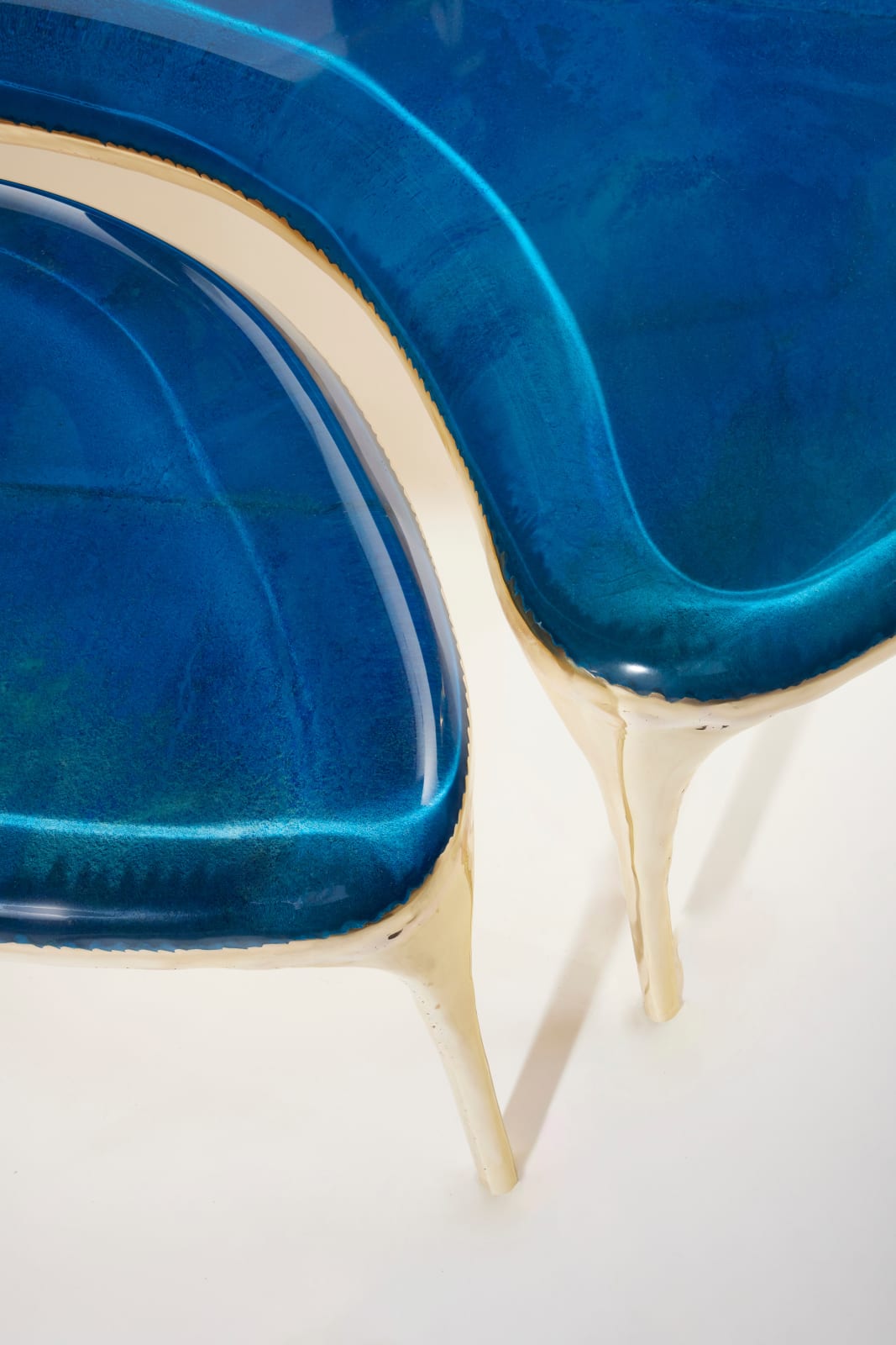 Valentin Loellmann, Two Parts Blue Coffee Table, 2024