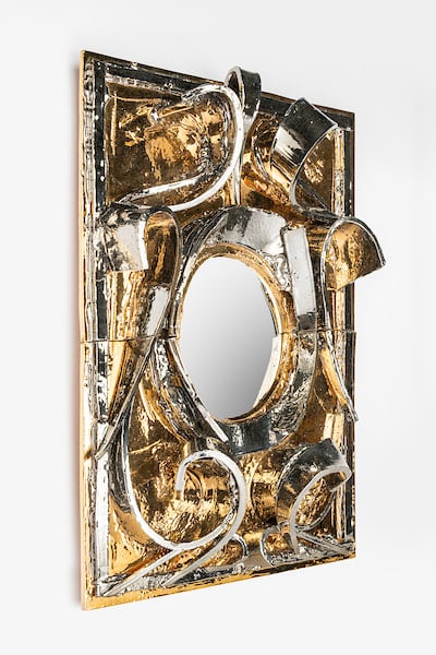 Giuseppe Ducrot, Gold and Platinum Mirror II, 2022