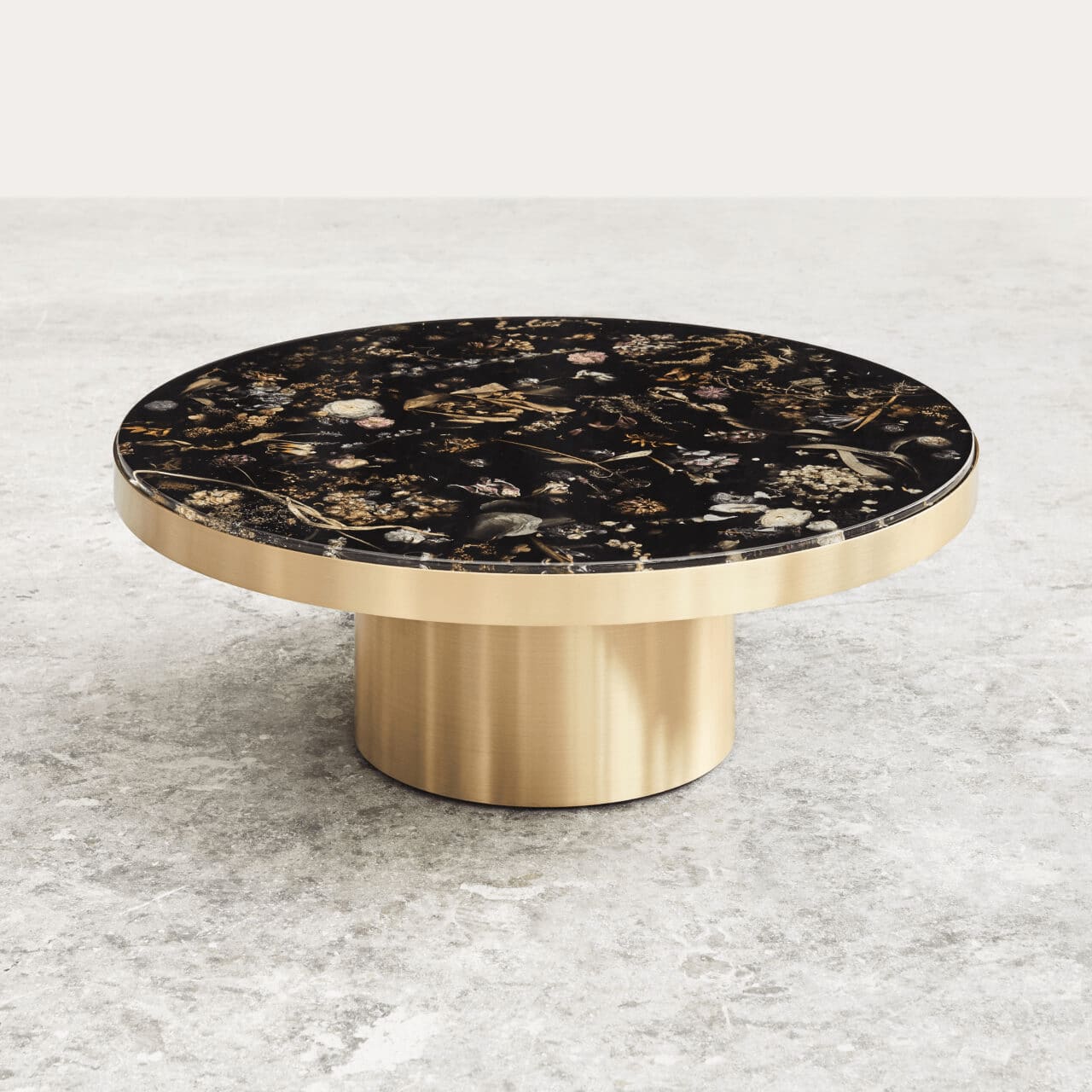 Marcin Rusak, Flora Coffee Table II Brass, 2023