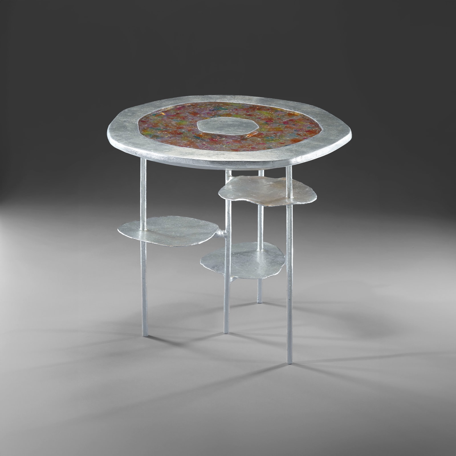 Hélène de Saint Lager, Fleur Argent Side Table, 2019