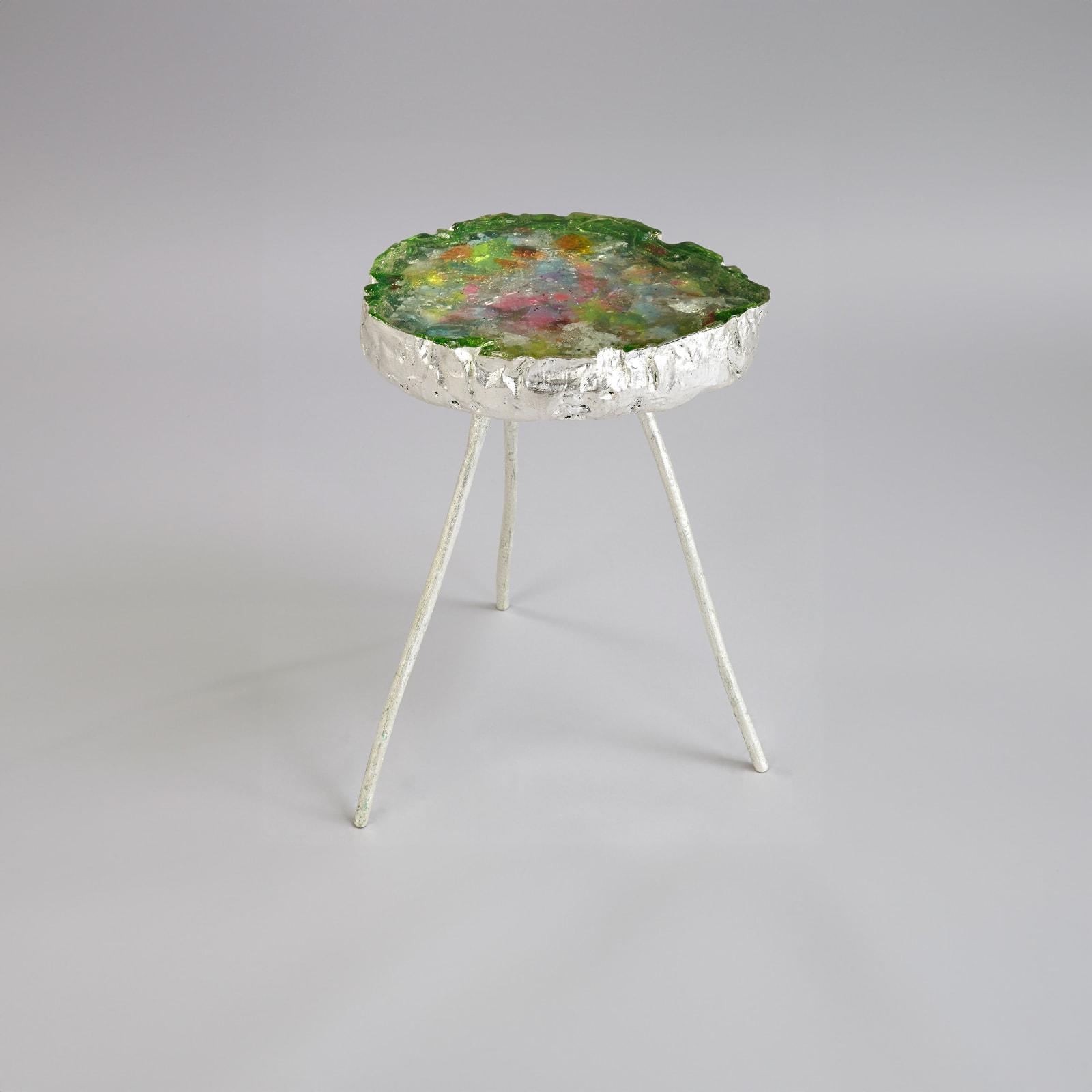 Hélène de Saint Lager, Petite Table en Resine Verte, 2017
