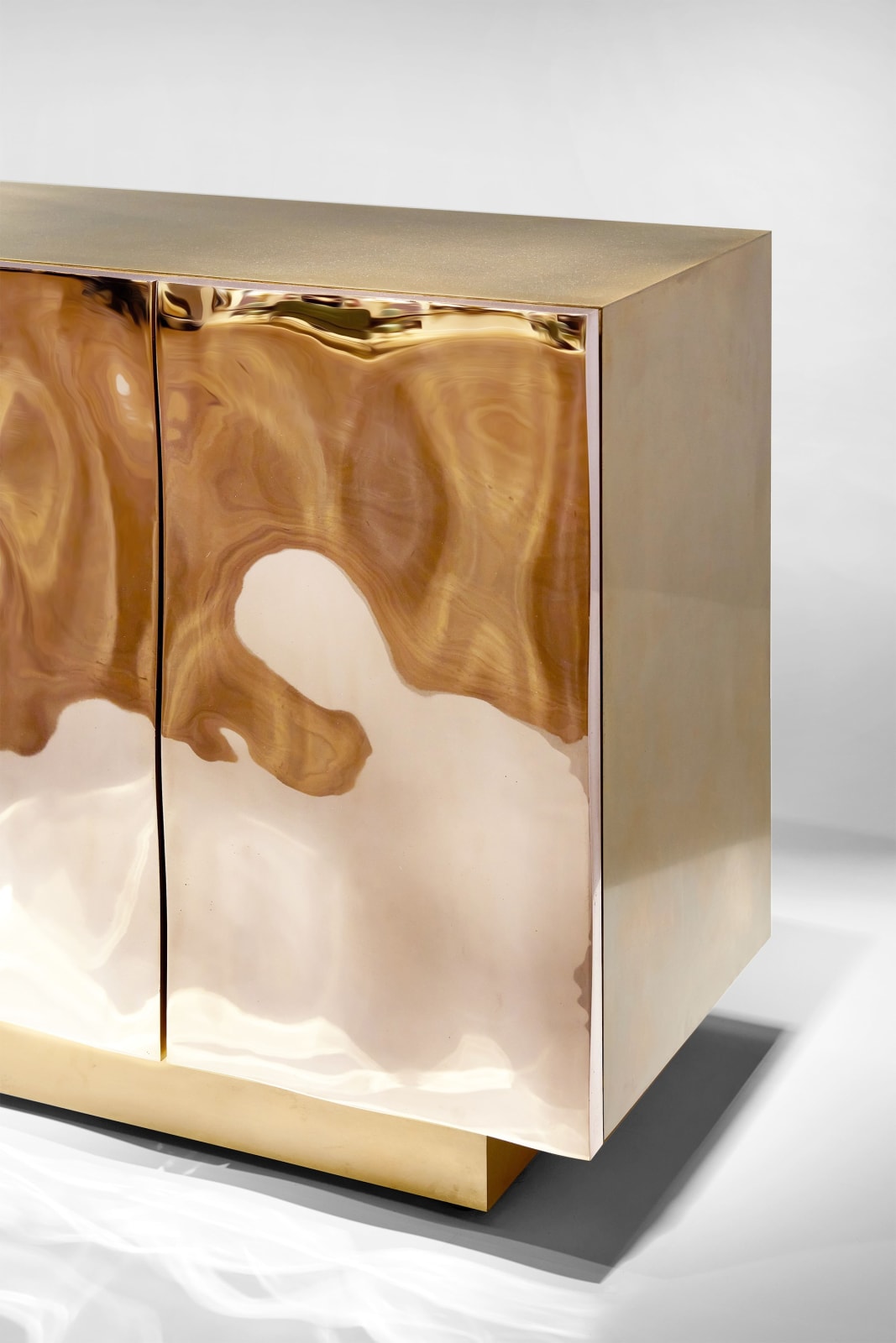 François Corbeau, Bronze Bas Relief Credenza Five Doors, 2023