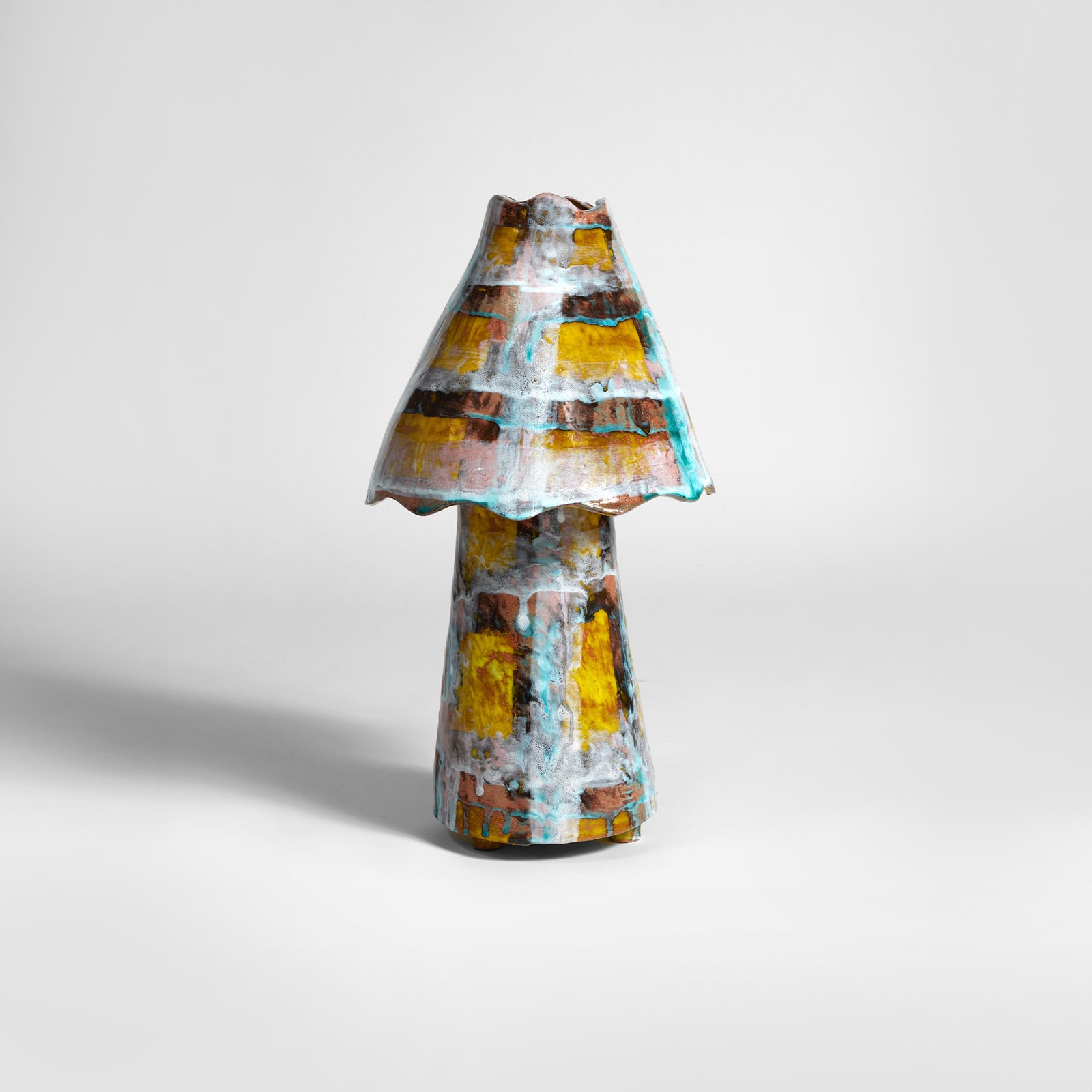 Alice Gavalet, Untitled (Yellow Tartan Lamp II), 2023