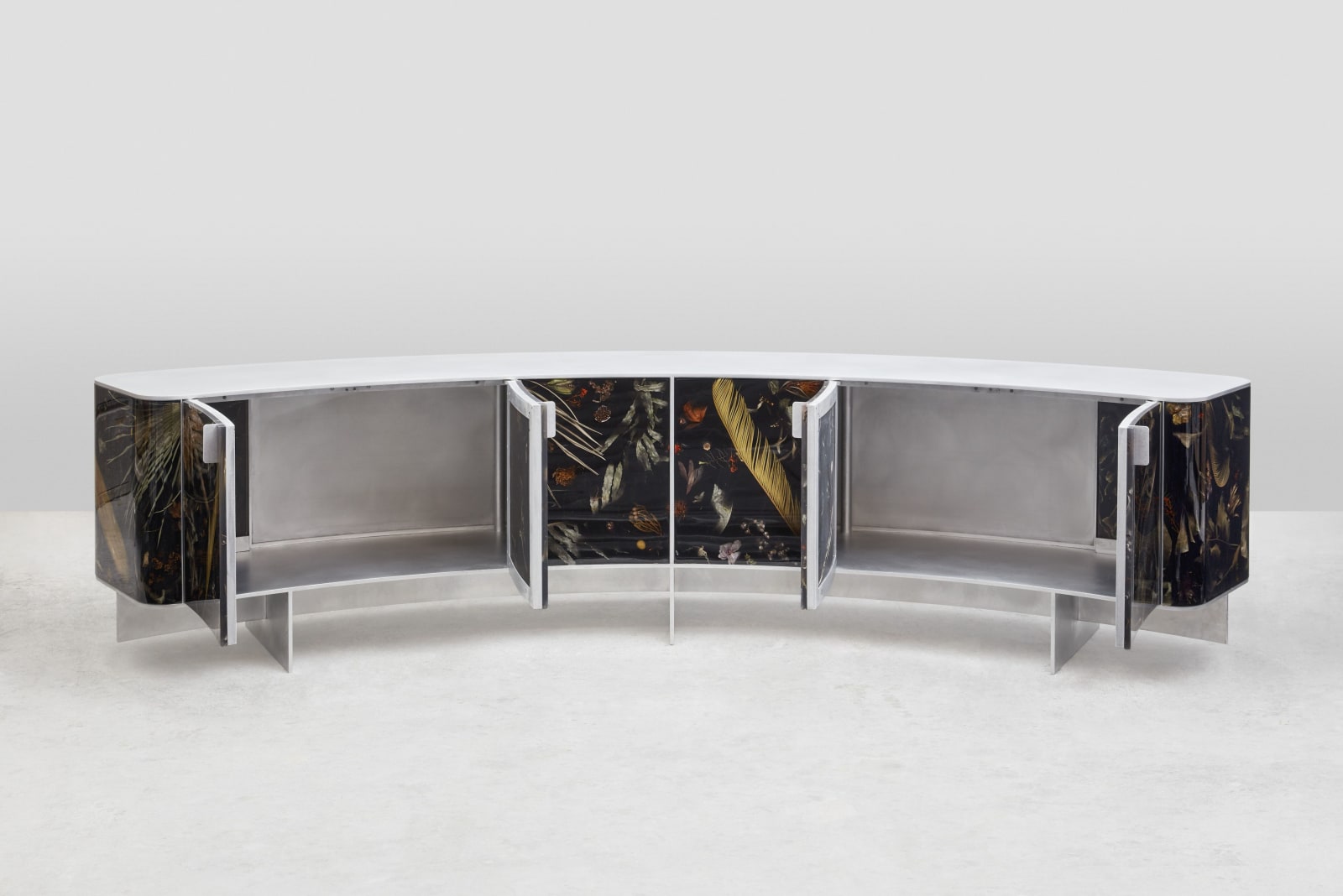 Marcin Rusak, Flora Curved Credenza 295, 2020
