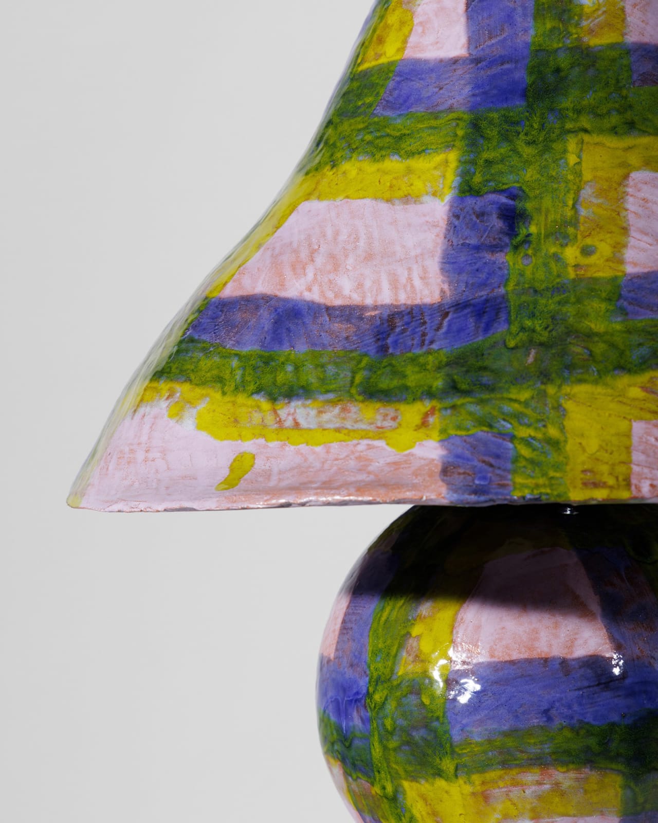 Alice Gavalet, Untitled (Pink Tartan Lamp), 2024