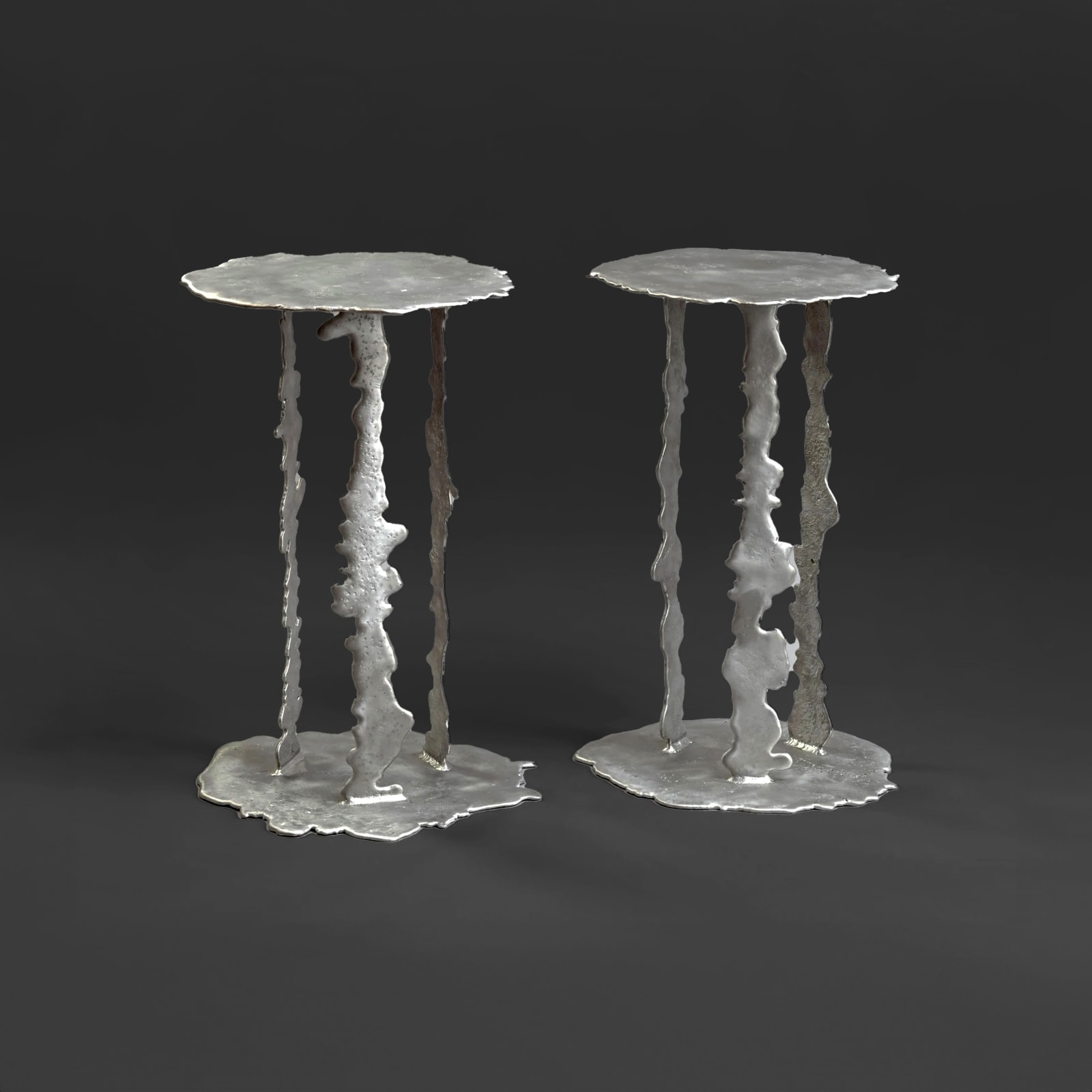 Hélène de Saint Lager, Alualéatoire III Side Tables, 2015