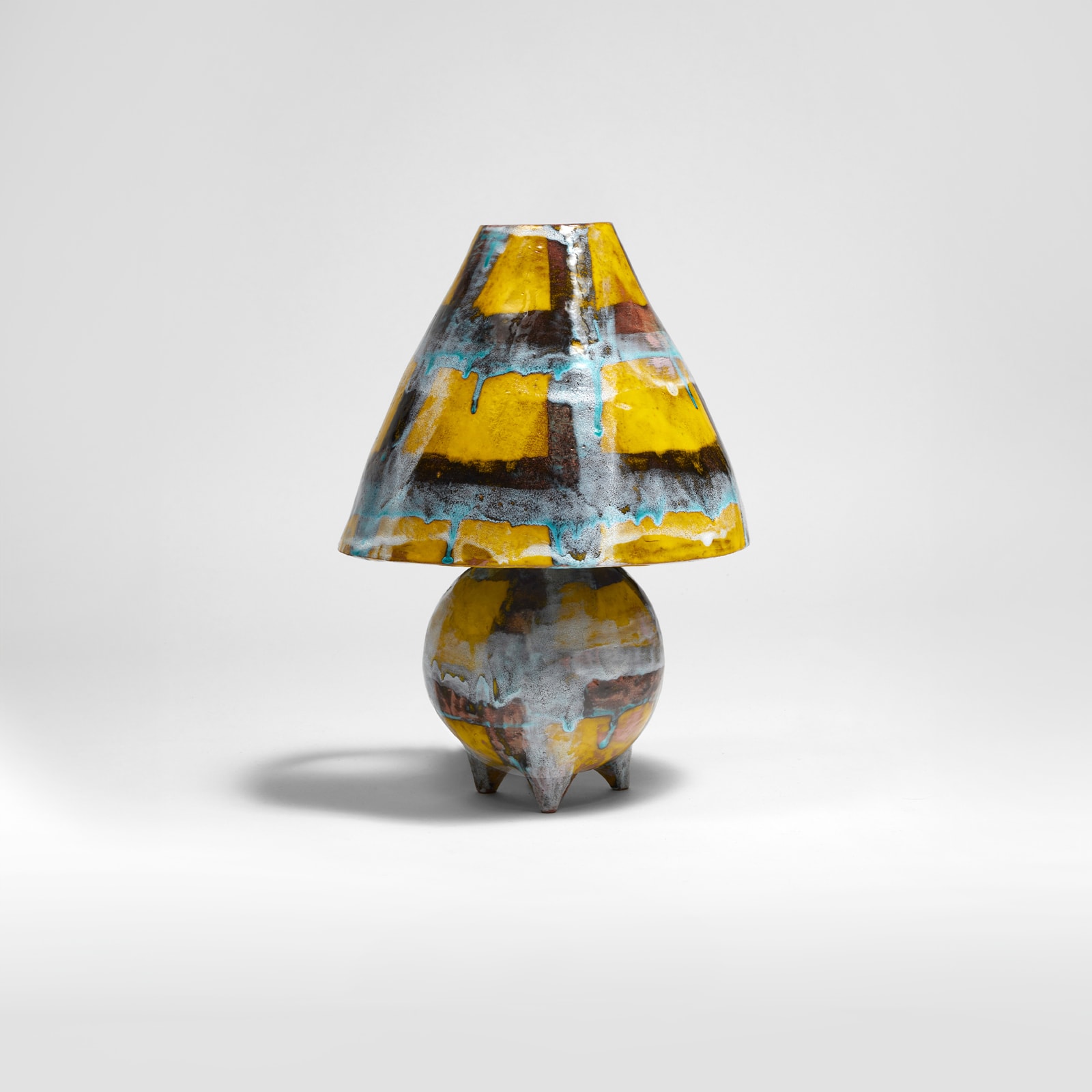 Alice Gavalet, Untitled (Yellow Tartan Lamp III), 2023