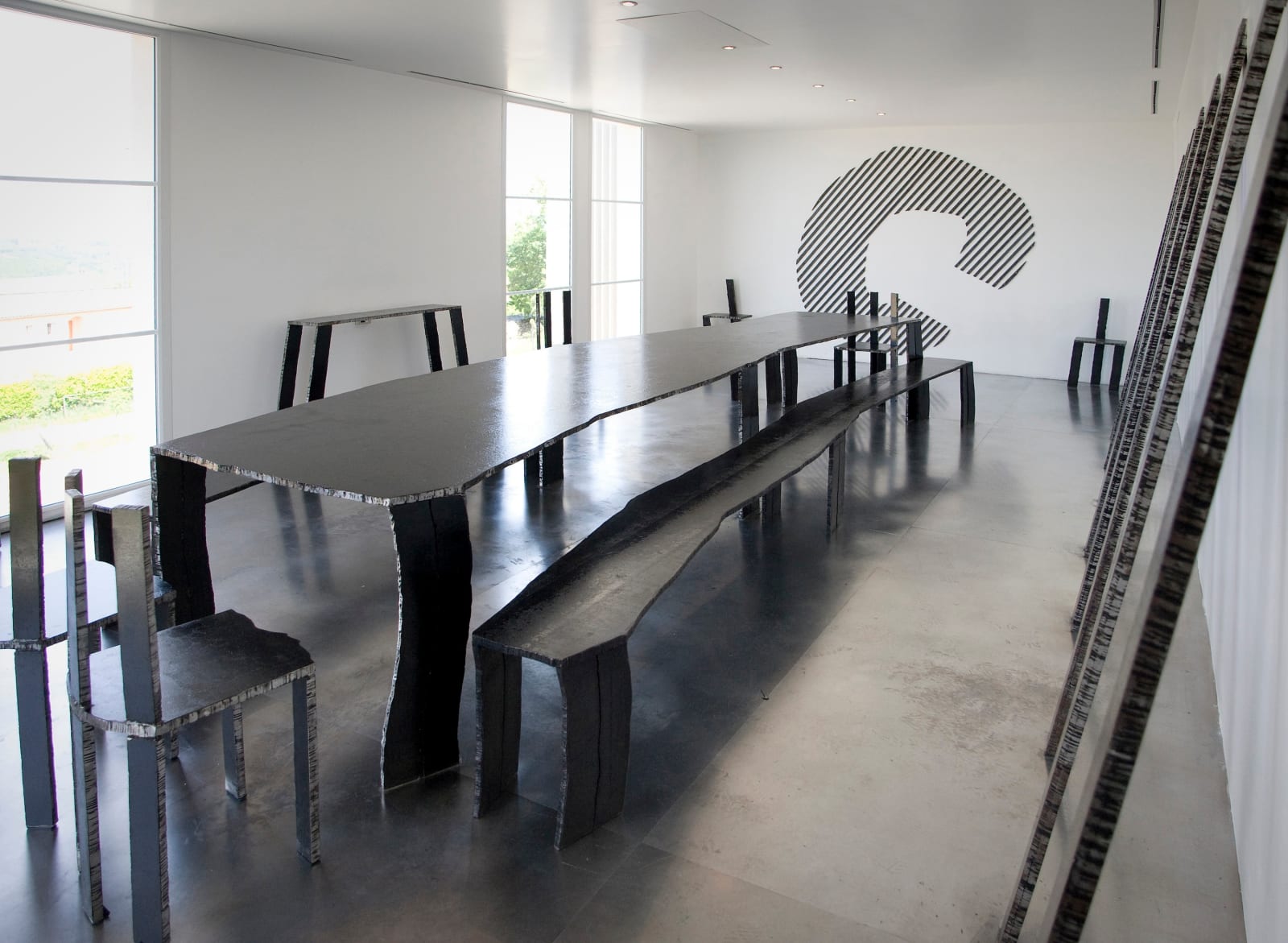 Bernar Venet, Dining Table & Benches