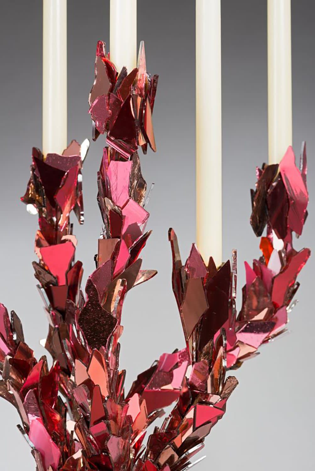 Nathalie Ziegler, Pink Glass Candleholders, 2021