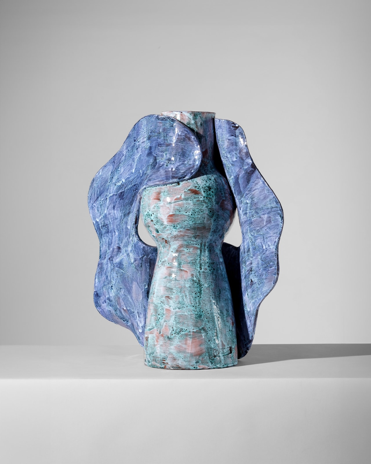 Alice Gavalet, Untitled (Blue Ribbon Vase), 2024