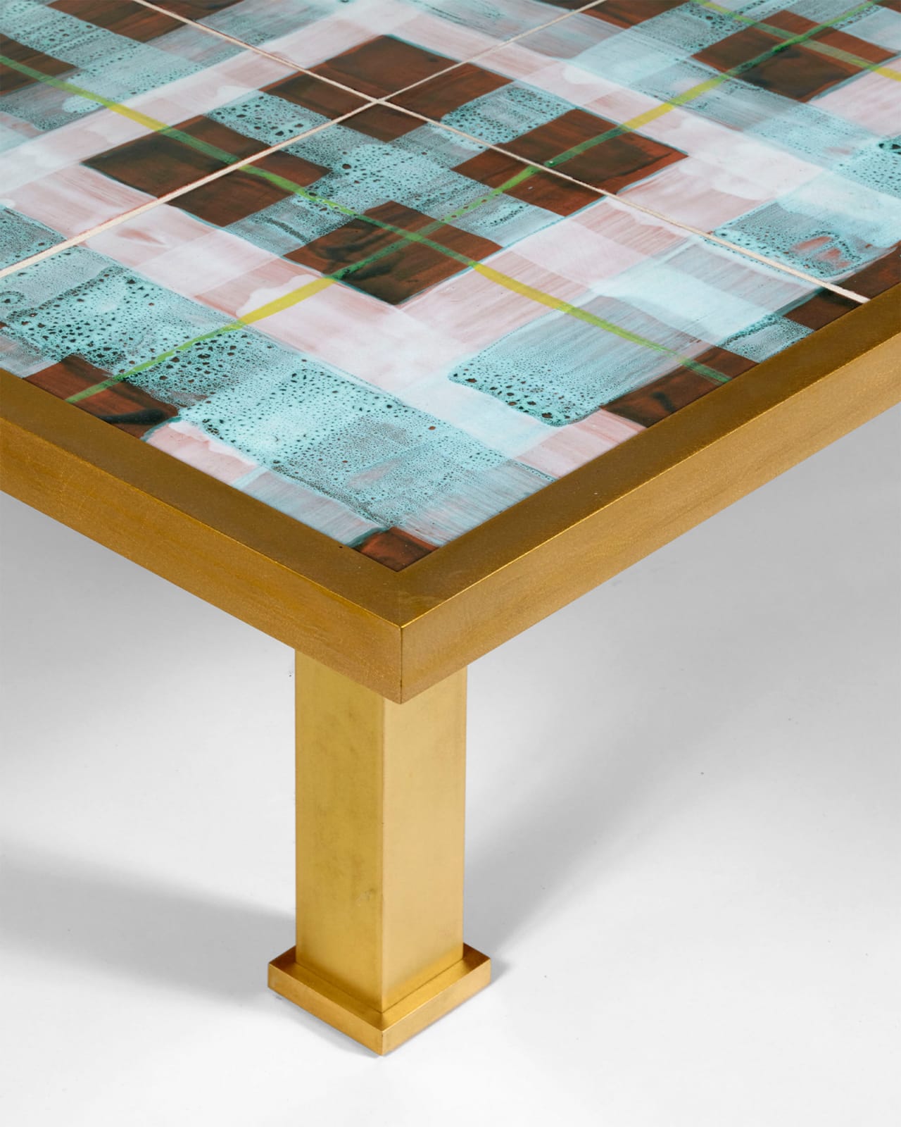 Alice Gavalet, Untitled (Pink & Blue Ceramic Coffee Table), 2025