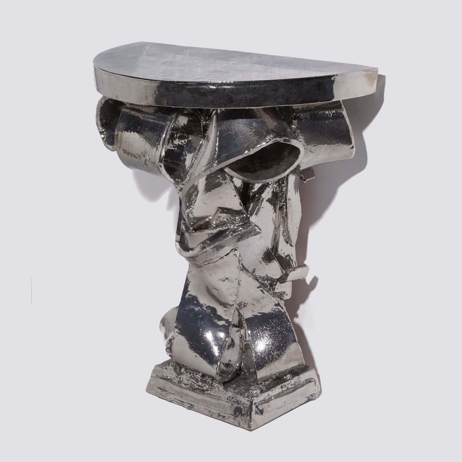 Giuseppe Ducrot, Laetitia d'Argento Demilune Console, 2020