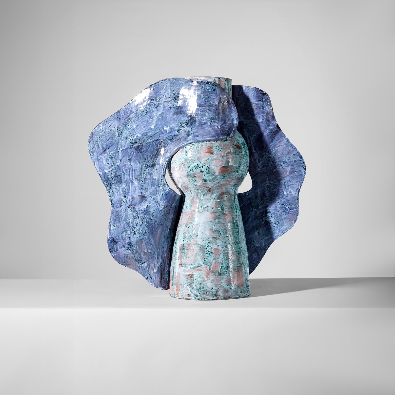 Alice Gavalet, Untitled (Blue Ribbon Vase), 2024