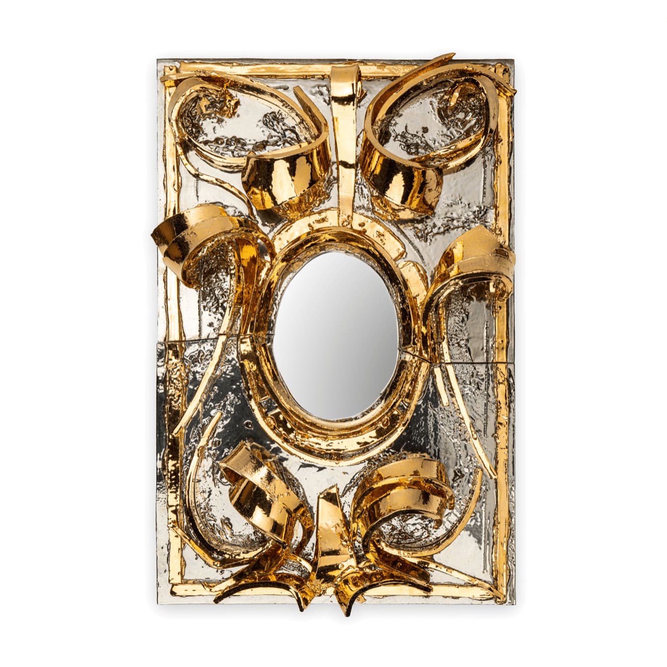 Giuseppe Ducrot, Gold and Platinum Mirror I, 2022