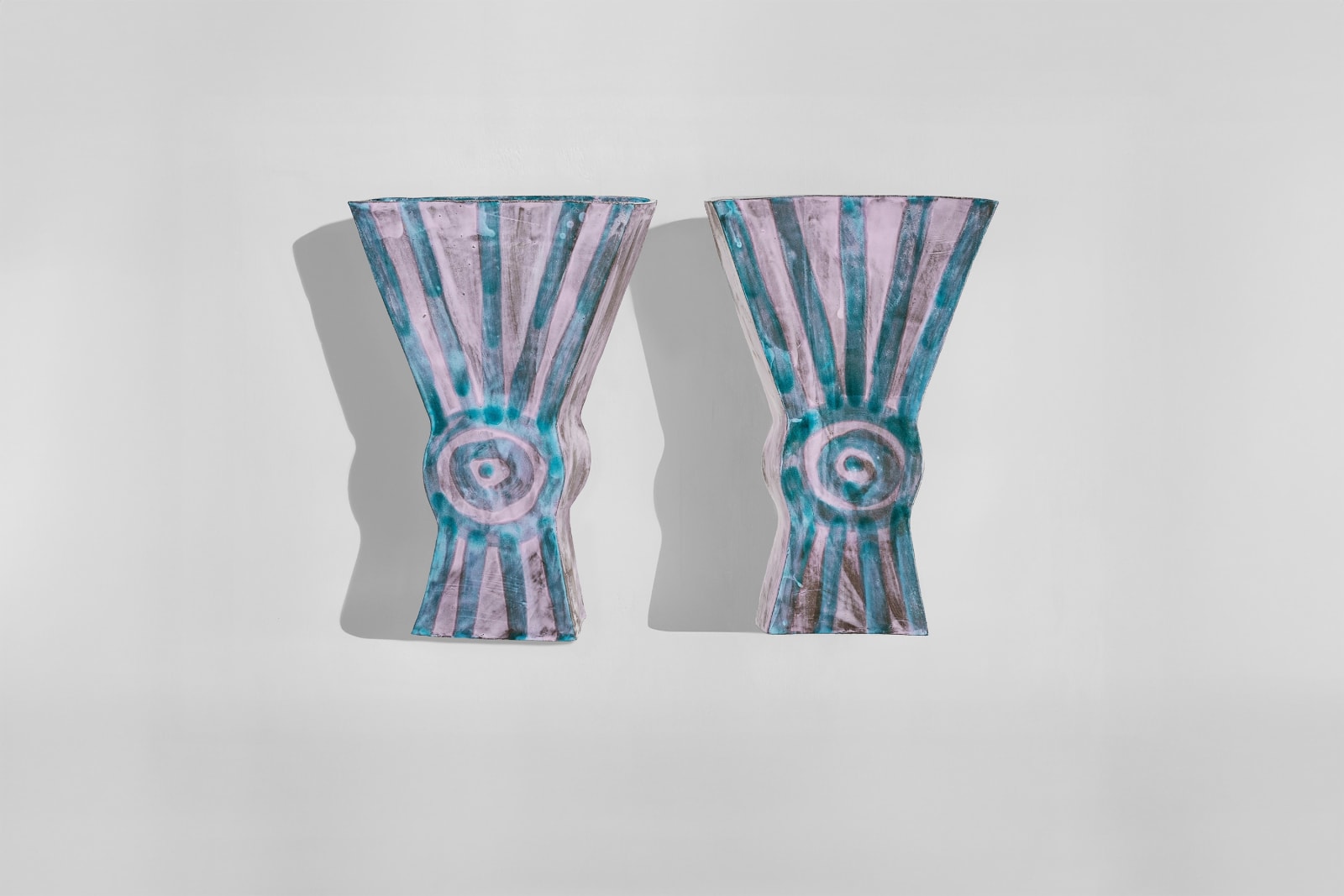 Alice Gavalet, Untitled (Pair of Pink & Blue Sconces), 2024