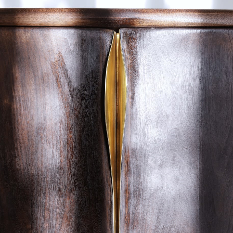 Valentin Loellmann, Walnut Two Door Cabinet, 2020