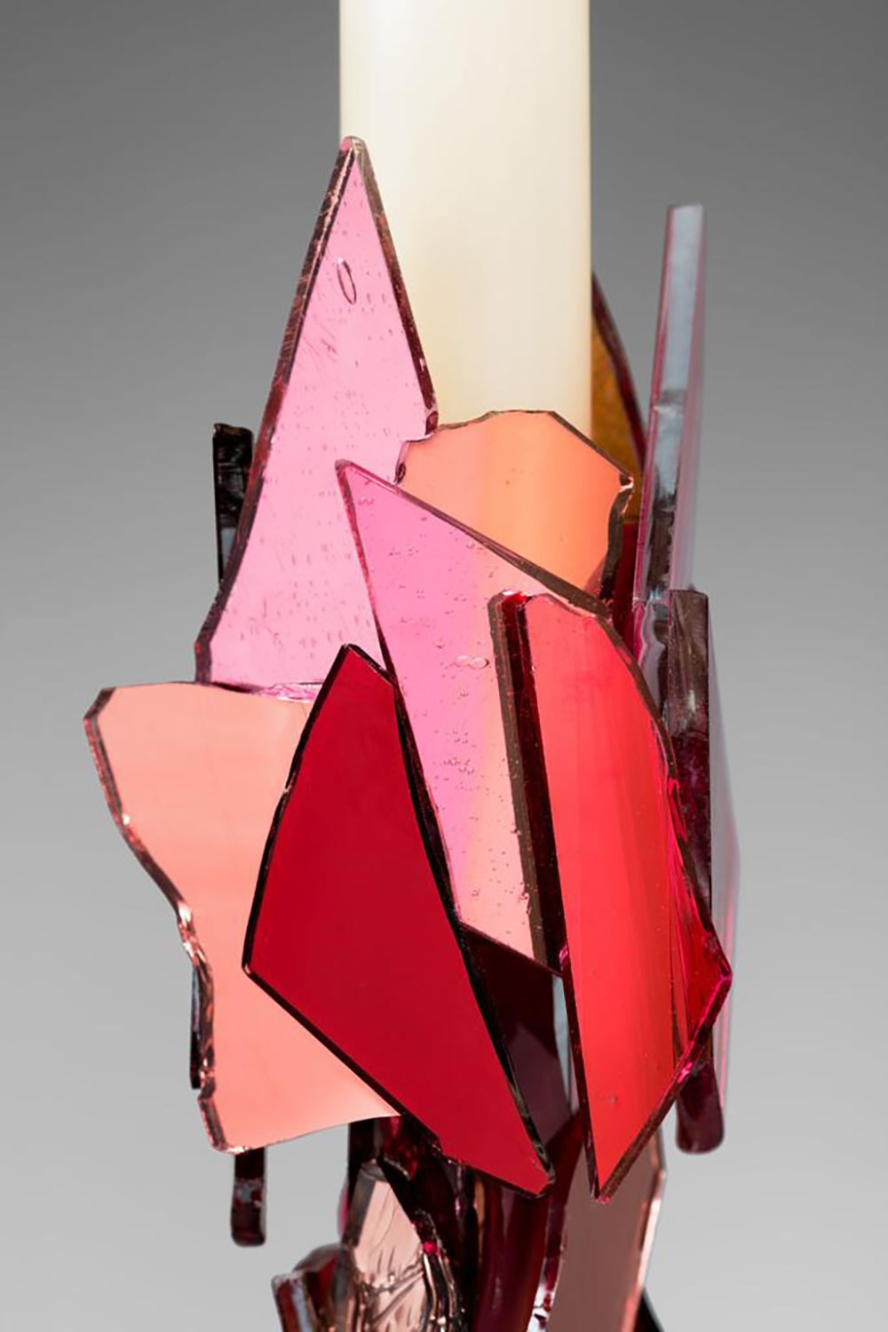 Nathalie Ziegler, Pink Glass Candleholders, 2021