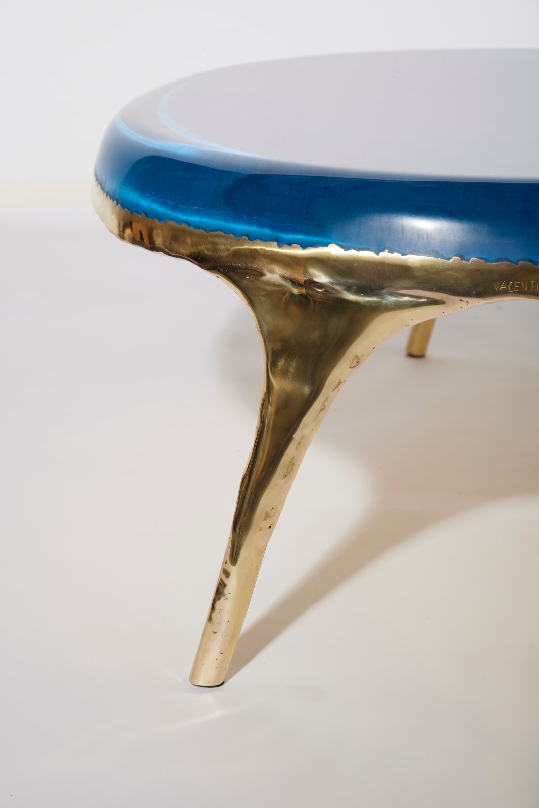 Valentin Loellmann, Two Parts Blue Coffee Table, 2024