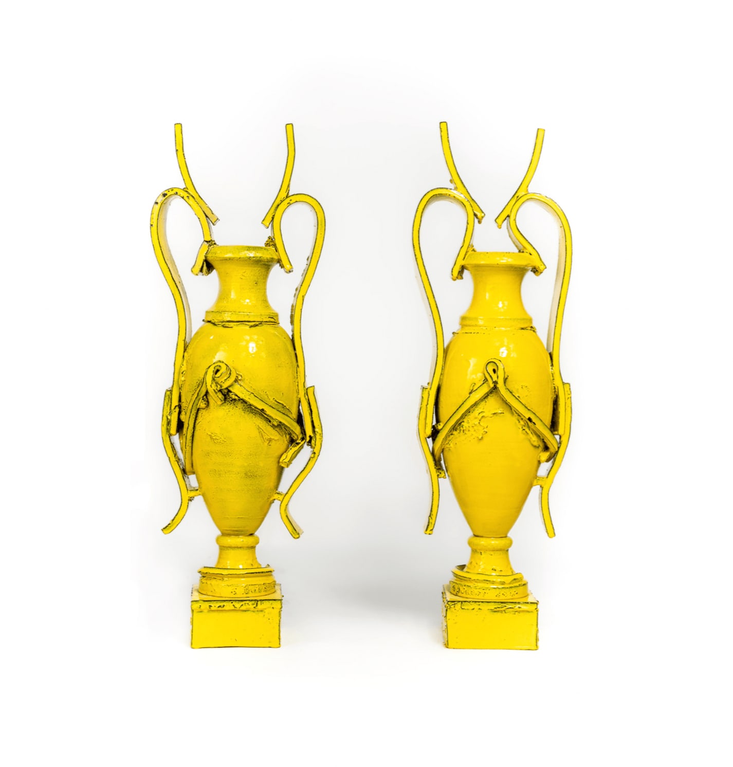 Giuseppe Ducrot, Pair of Yellow Amphorae, 2022