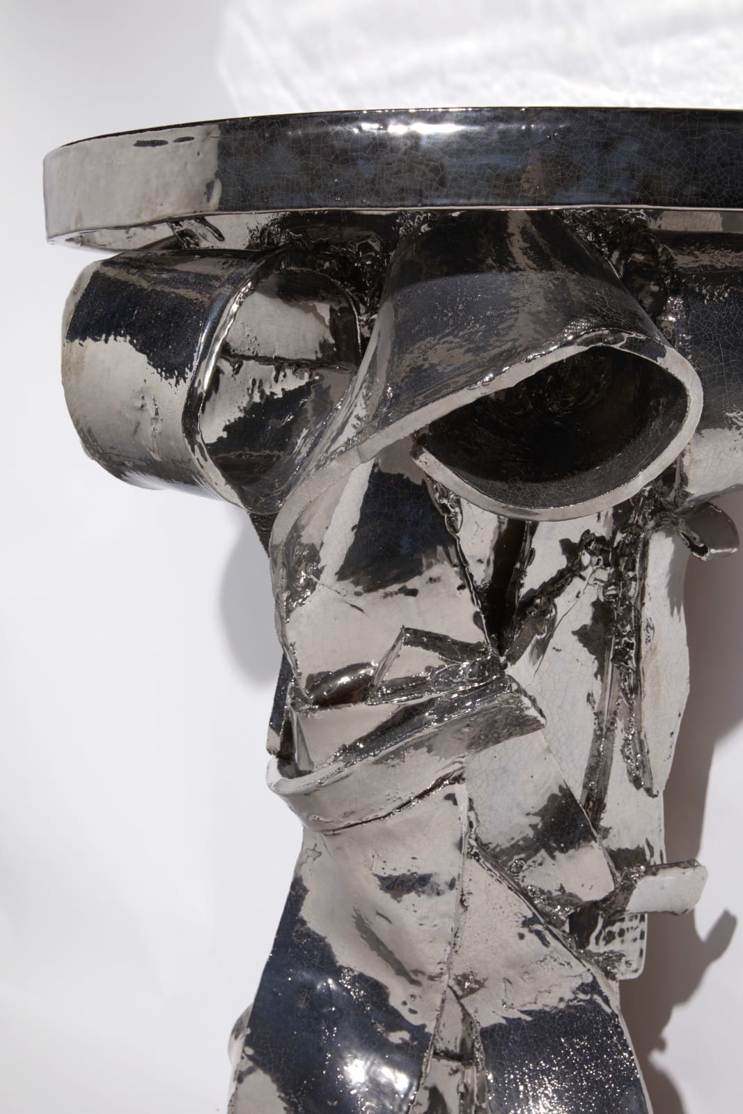 Giuseppe Ducrot, Laetitia d'Argento Demilune Console, 2020