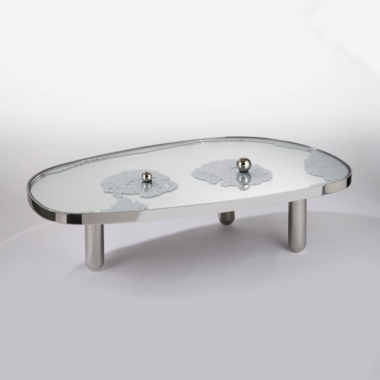 Hubert Le Gall, Frissons Steel Coffee Table, 2014