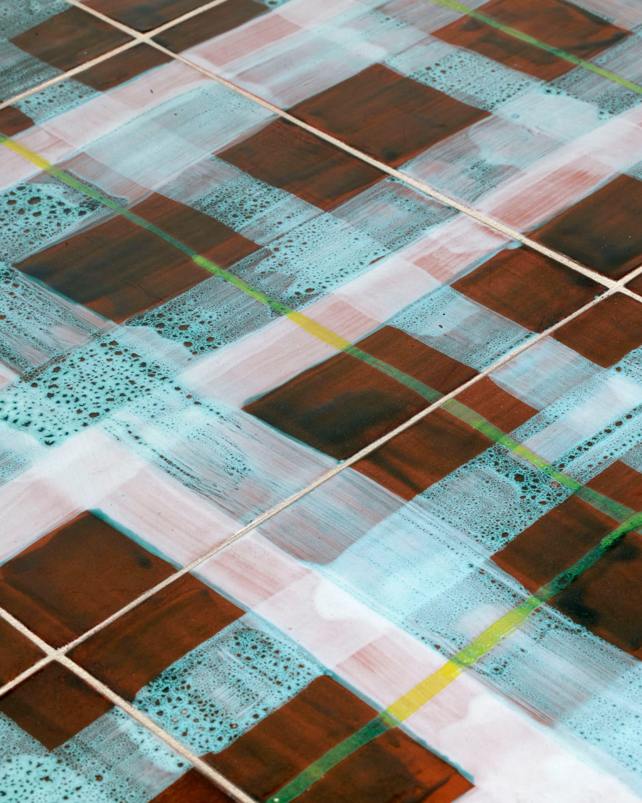 Alice Gavalet, Untitled (Pink & Blue Ceramic Coffee Table), 2025