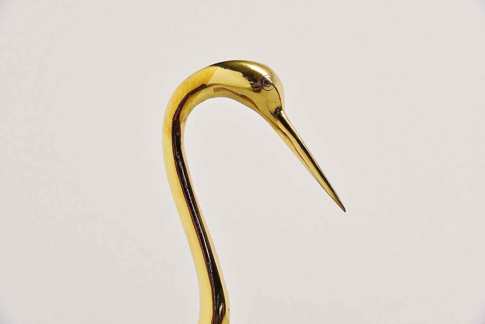 Unknown, Decorative bronze crane sculpture, 1970