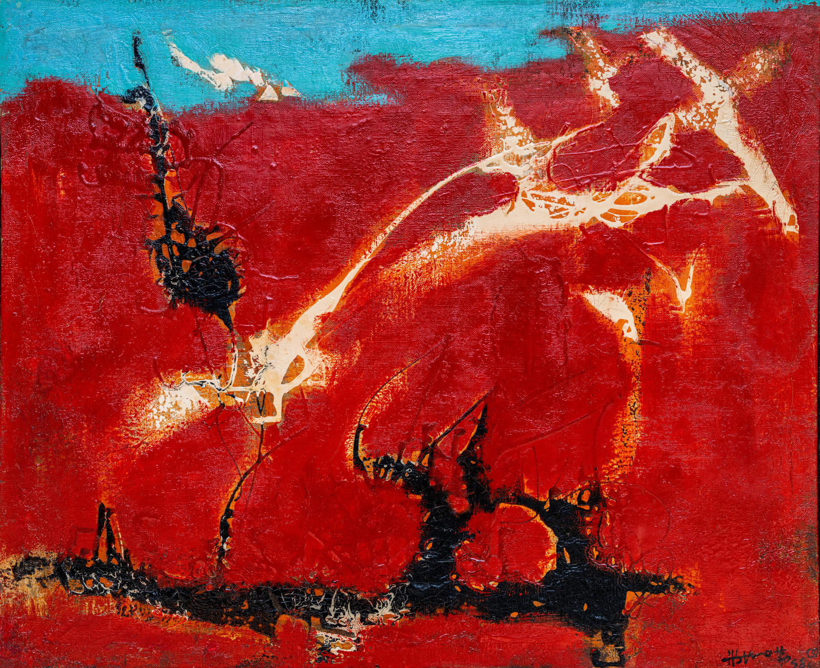 Hsiao Chin 蕭勤, Pintura 5《宇宙萬象》, 1958 3812 Gallery