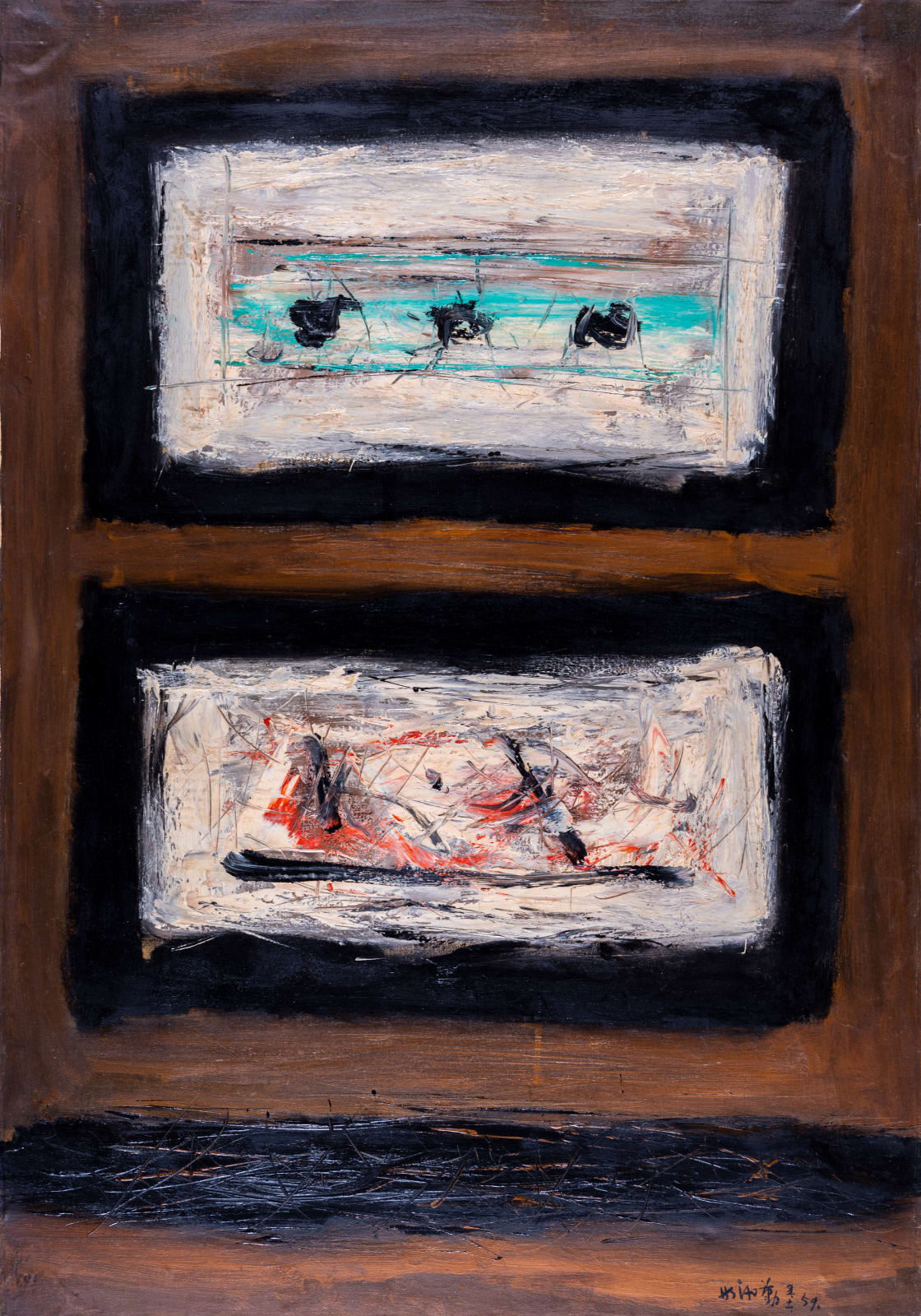 Hsiao Chin 蕭勤, Painting-BR《繪畫-BR》, 1959