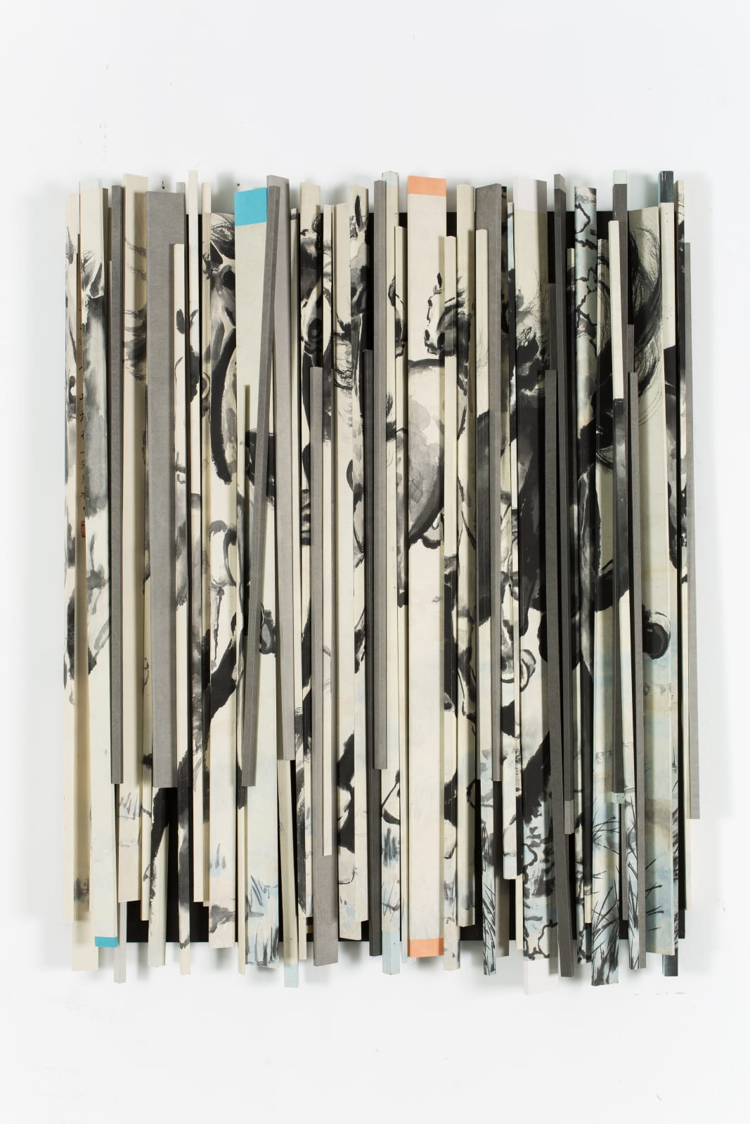 Yu Yang 于羊, Ink Object - The Eight Horses《水墨物體 - 八駿圖》, 2019