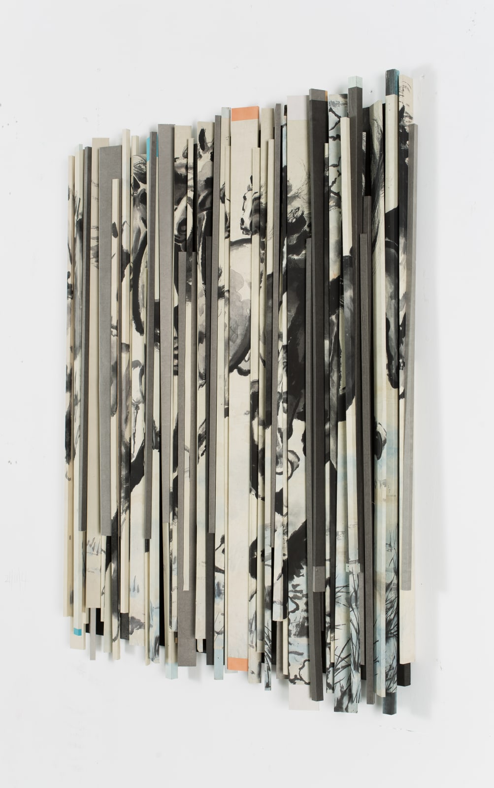 Yu Yang 于羊, Ink Object - The Eight Horses《水墨物體 - 八駿圖》, 2019