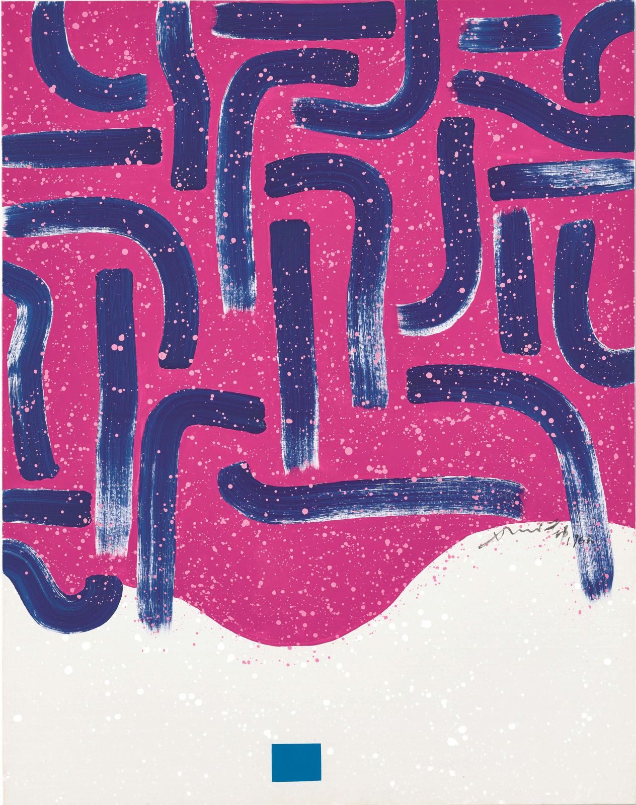 Hsiao Chin 蕭勤, Dancing Light-5 《光之躍動-5》, 1963