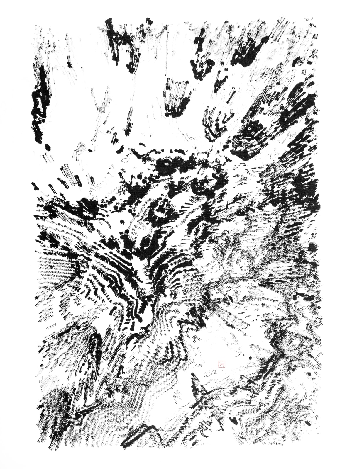 Victor Wong & A.I. Gemini 黃宏達、A.I. Gemini, Far Side of the Moon 0002《月球背面 0002》, 2019