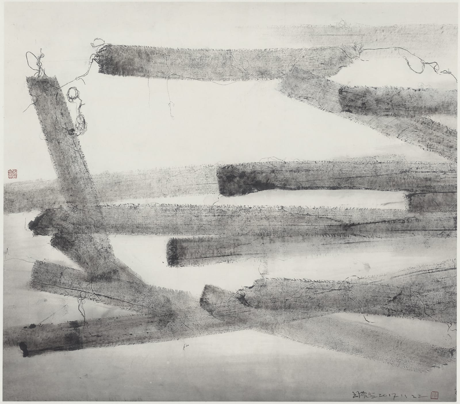 Wang Huangsheng 王璜生, Tracing Vision 171122《痕象171122》, 2017