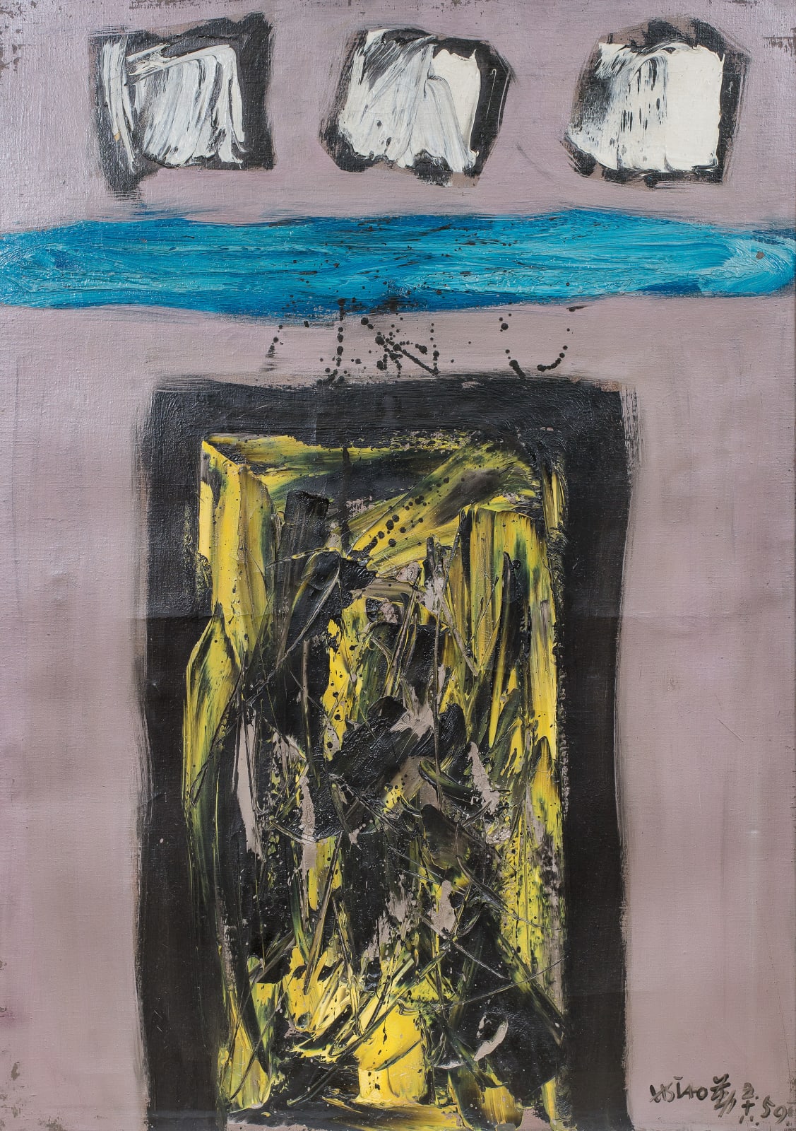 Hsiao Chin 蕭勤, Pintura-CB《繪畫-CB》, 1959