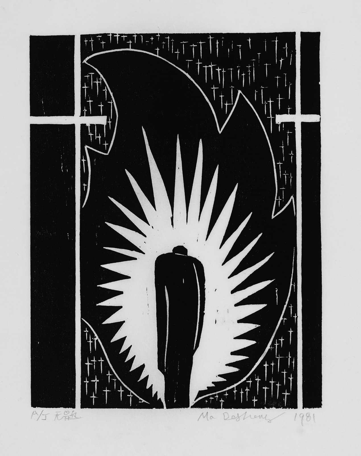 Ma Desheng 馬德升, Back Window《後窗》, 1981