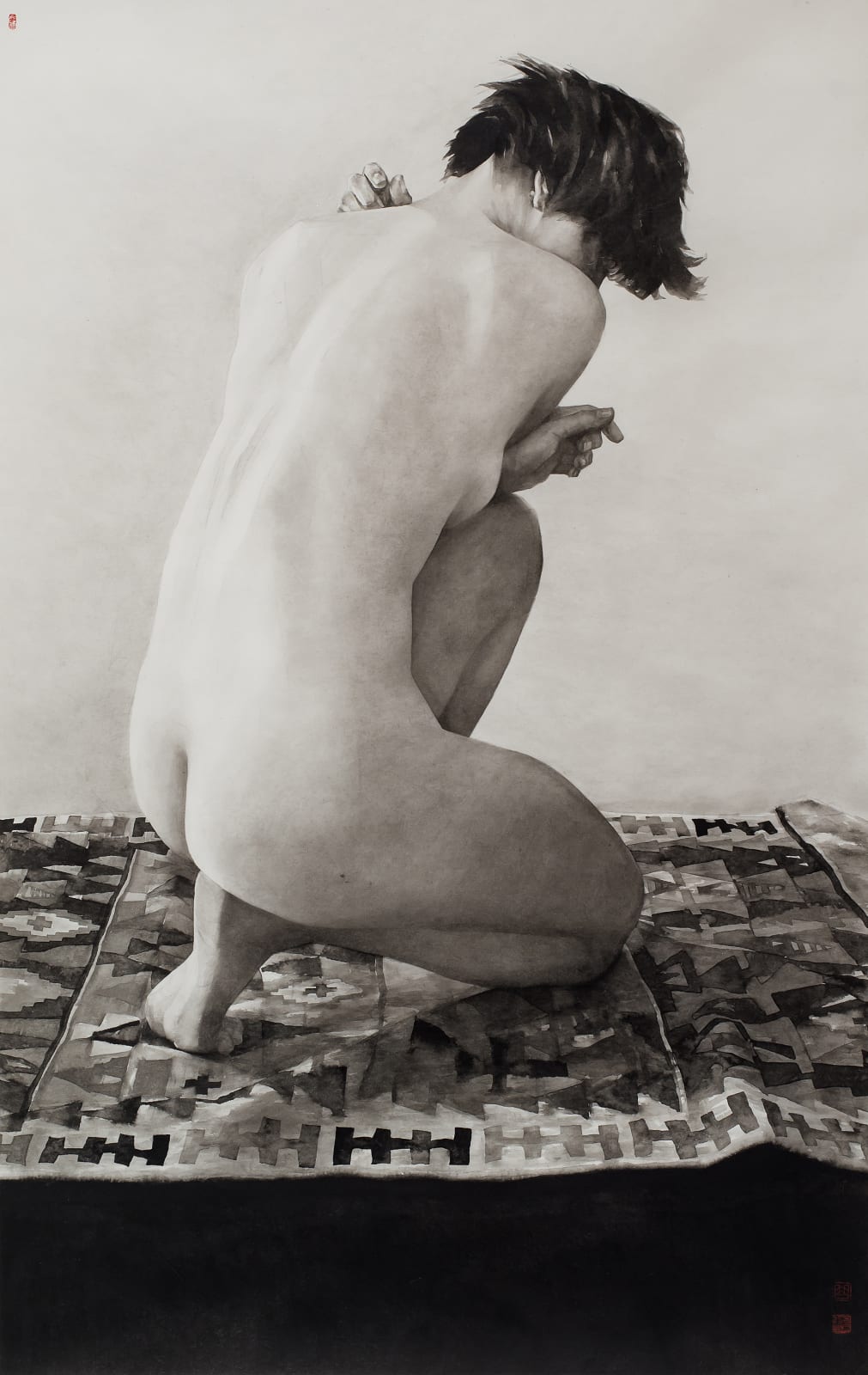 Qu Leilei 曲磊磊, The Kneeling Claire 蹲著的克雷爾, 2015